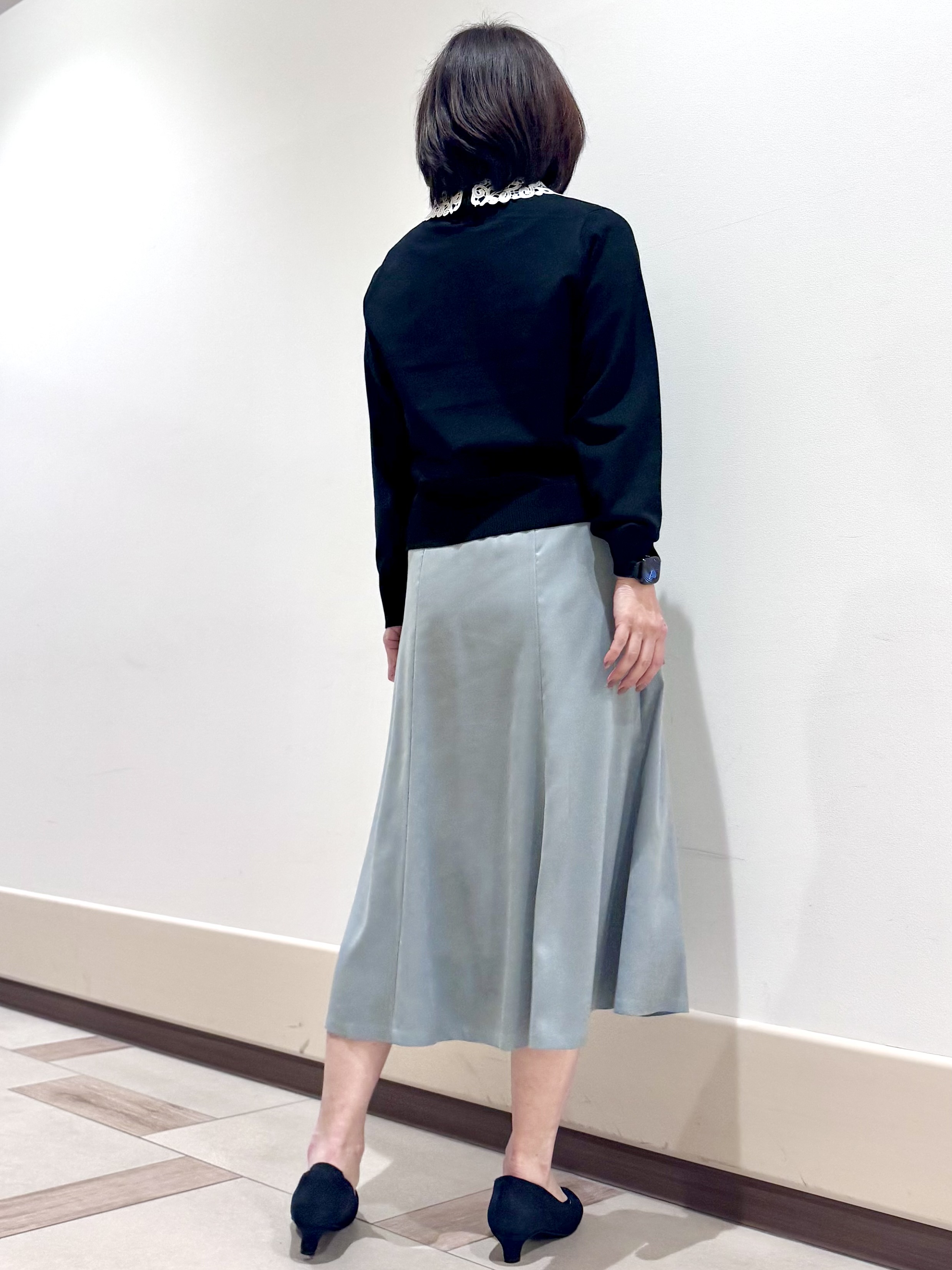 kaeさんの「Reflect｜【付け衿】レース衿付きストレッチニット」を使ったコーディネート