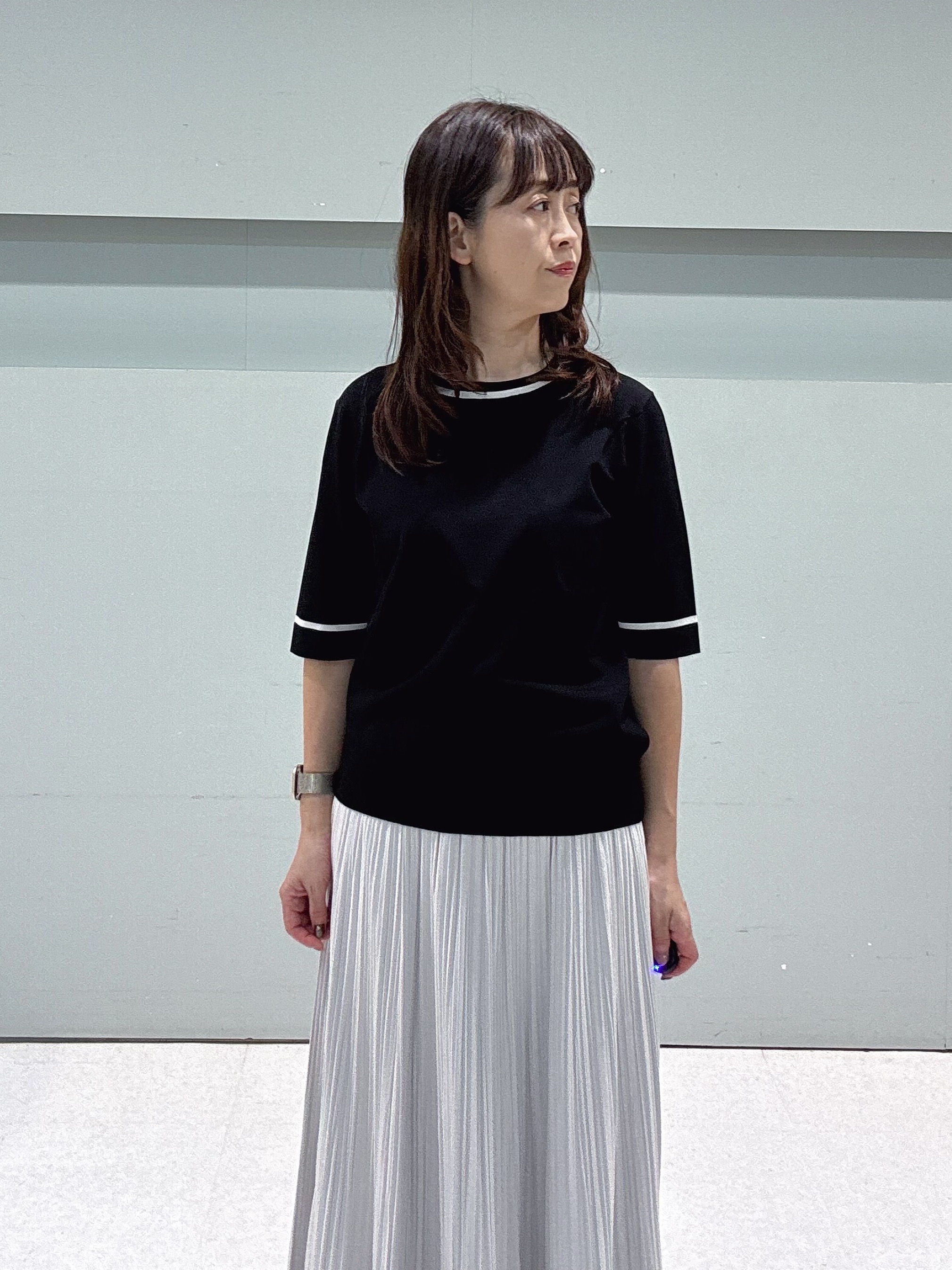 makiさんの「UNTITLED｜【アンサンブル可能/秋羽織り】コンパクトニットカーディガン」を使ったコーディネート