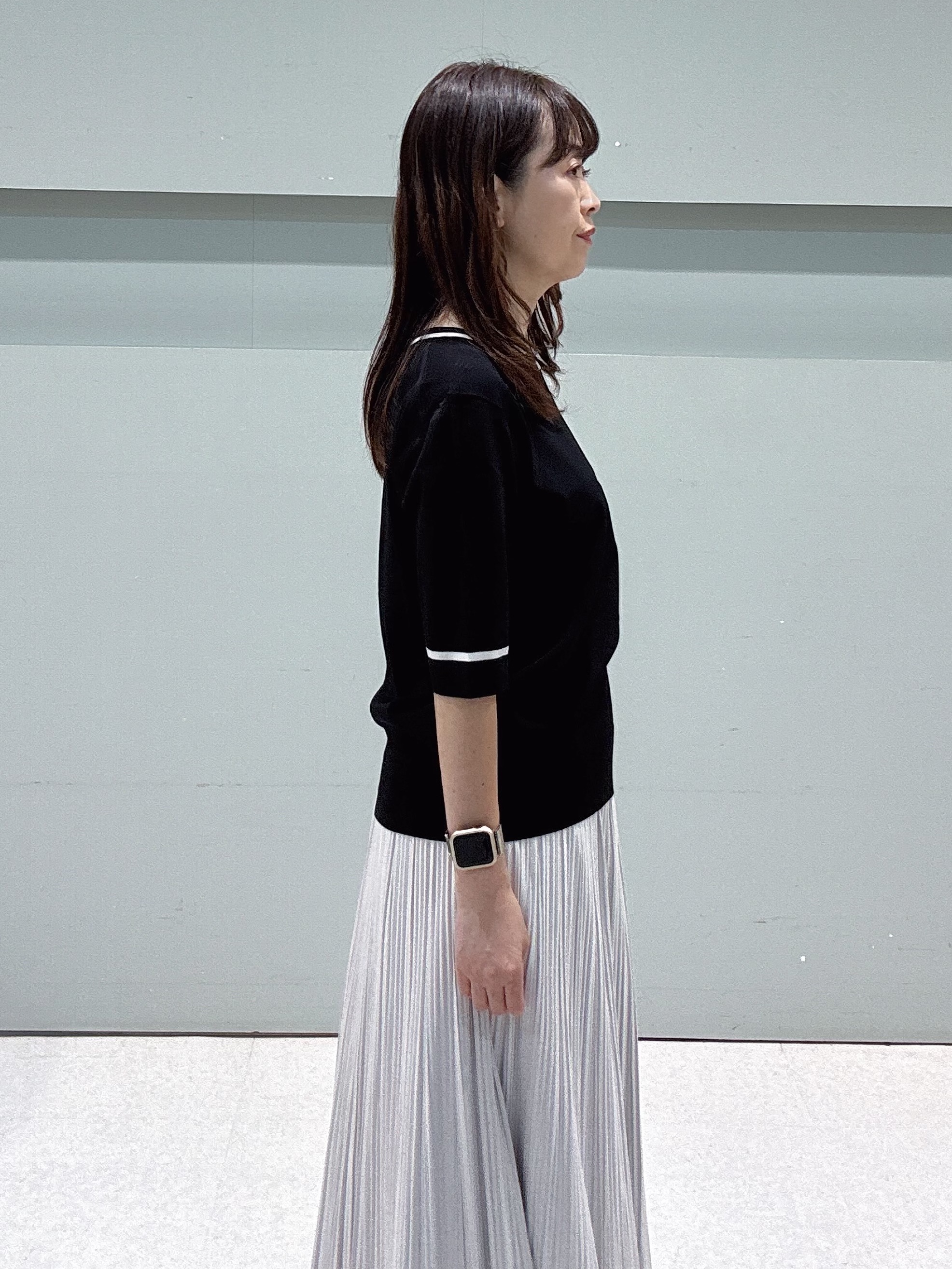 makiさんの「UNTITLED｜【アンサンブル可能/秋羽織り】コンパクトニットカーディガン」を使ったコーディネート