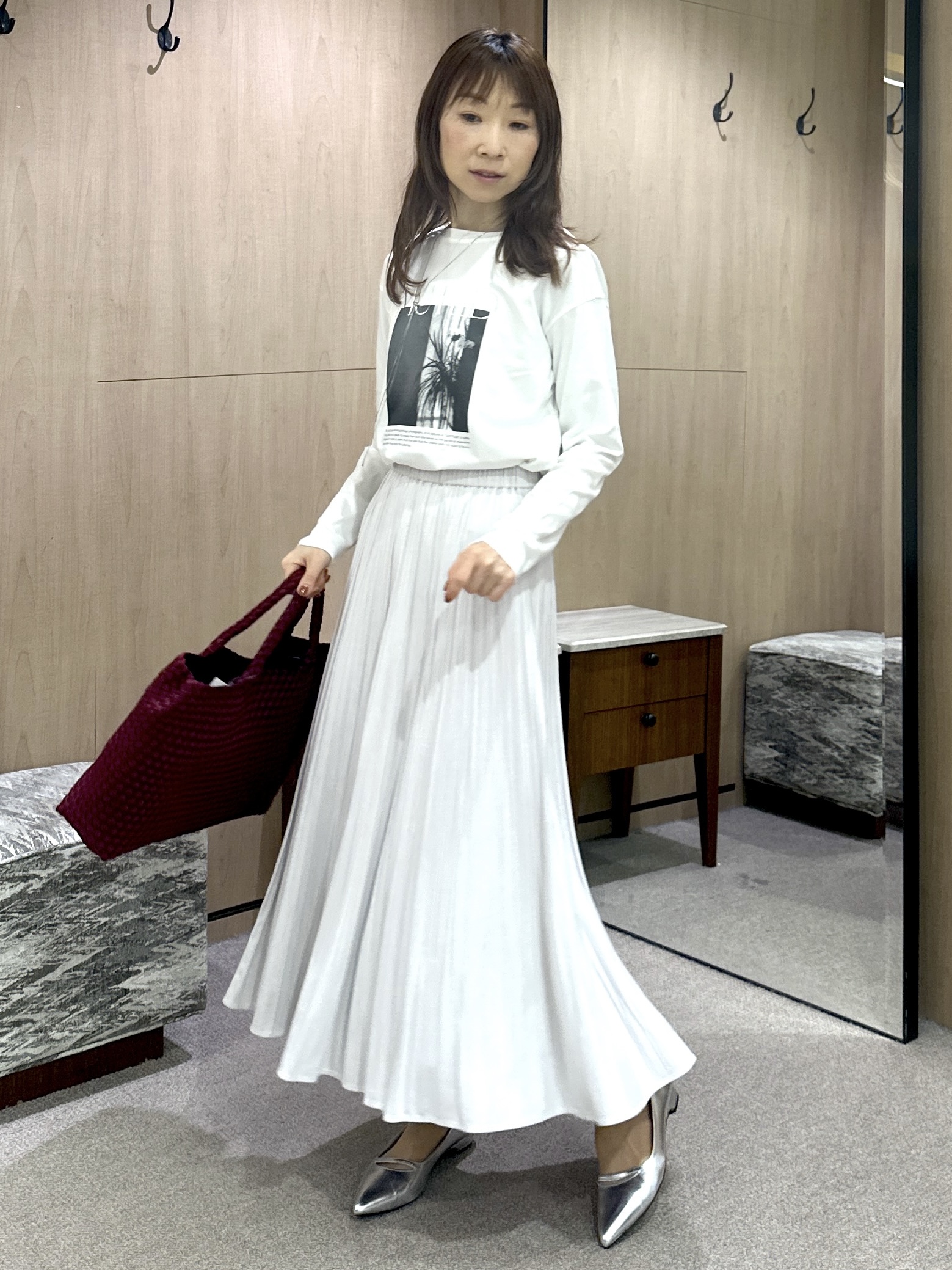 Miwaさんの「UNTITLED｜【ロゴ・プリント】フォトグラフィックロンT」を使ったコーディネート