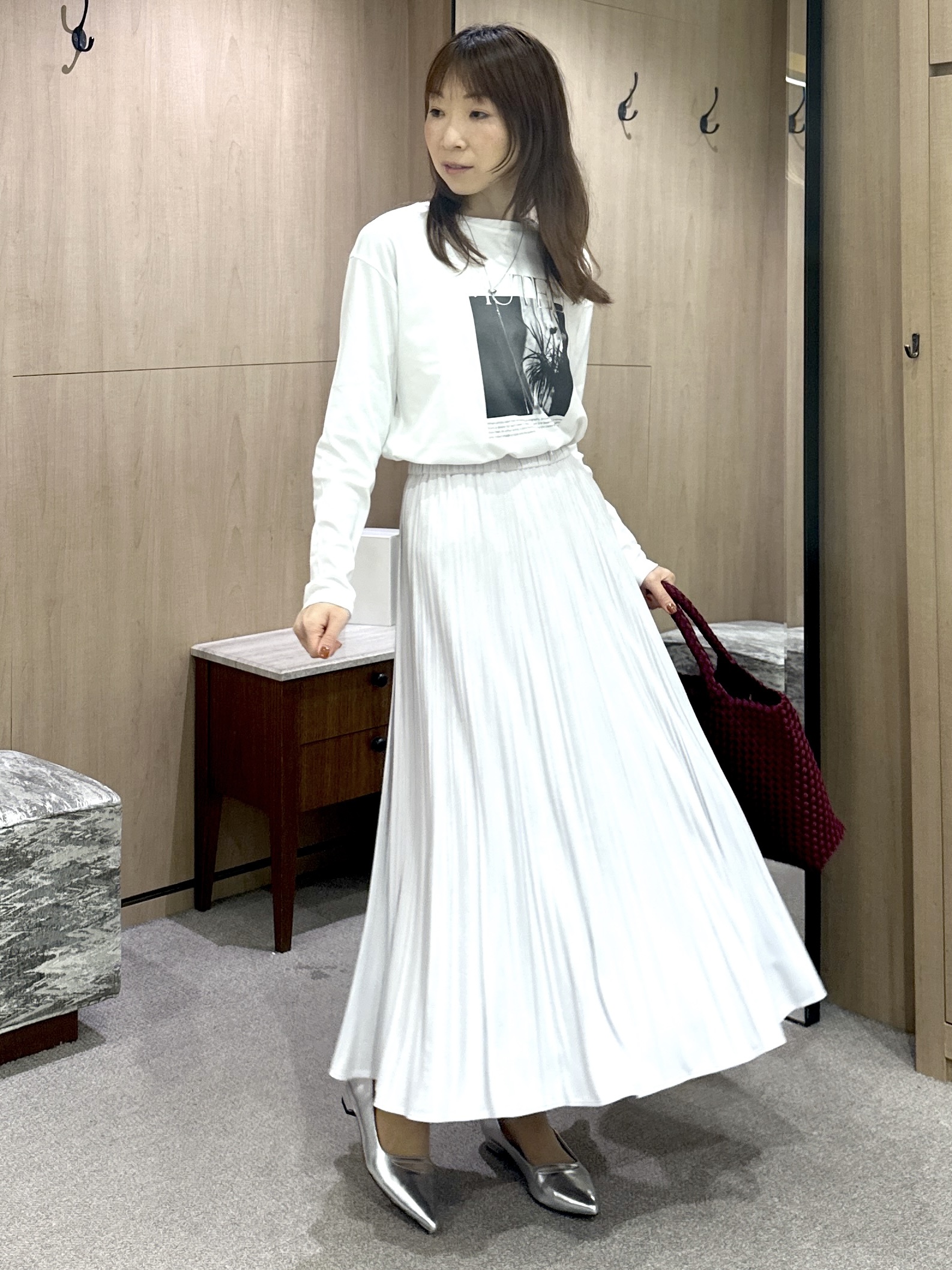 Miwaさんの「UNTITLED｜【ロゴ・プリント】フォトグラフィックロンT」を使ったコーディネート