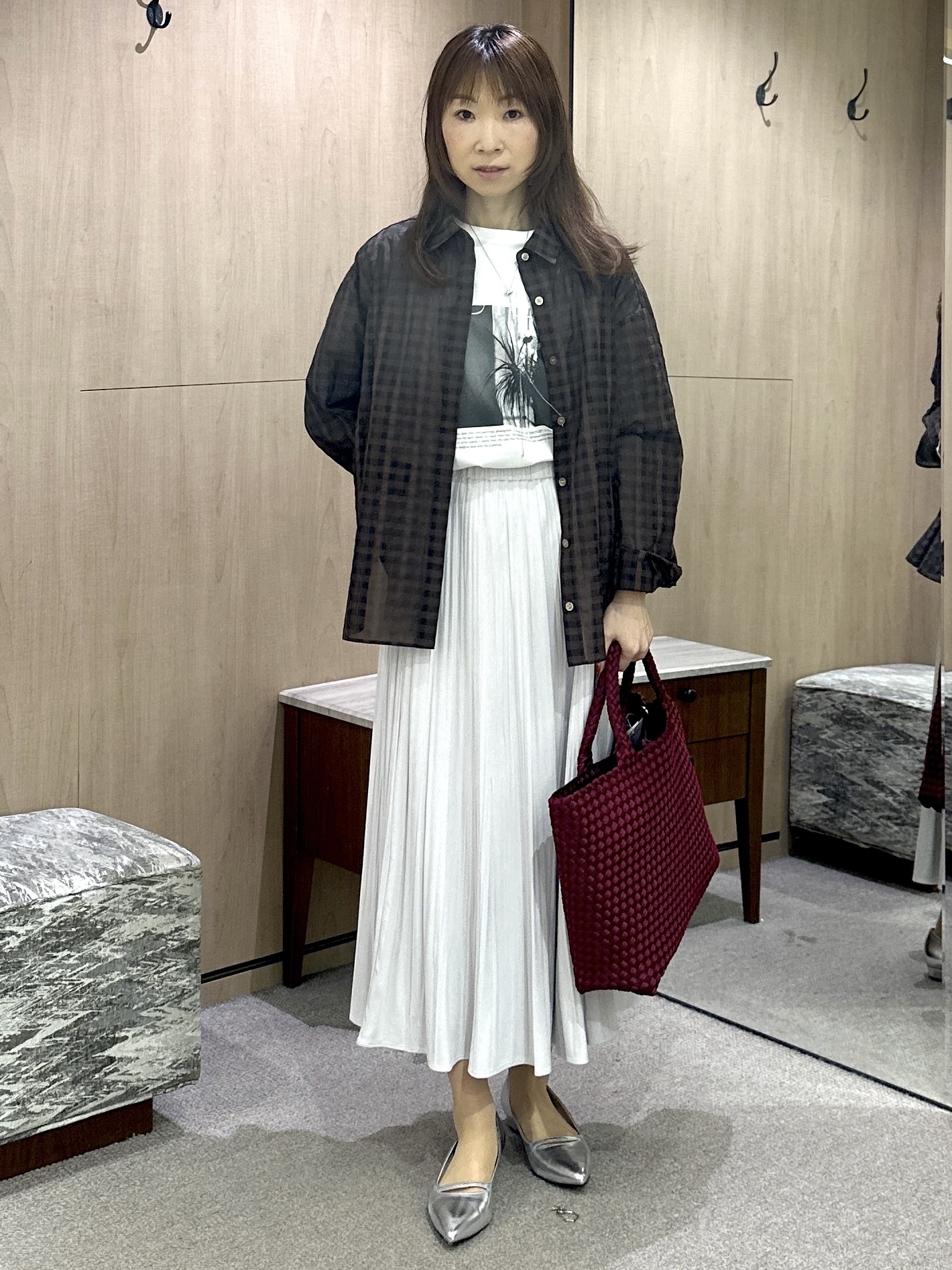 Miwaさんの「UNTITLED｜【ロゴ・プリント】フォトグラフィックロンT」を使ったコーディネート