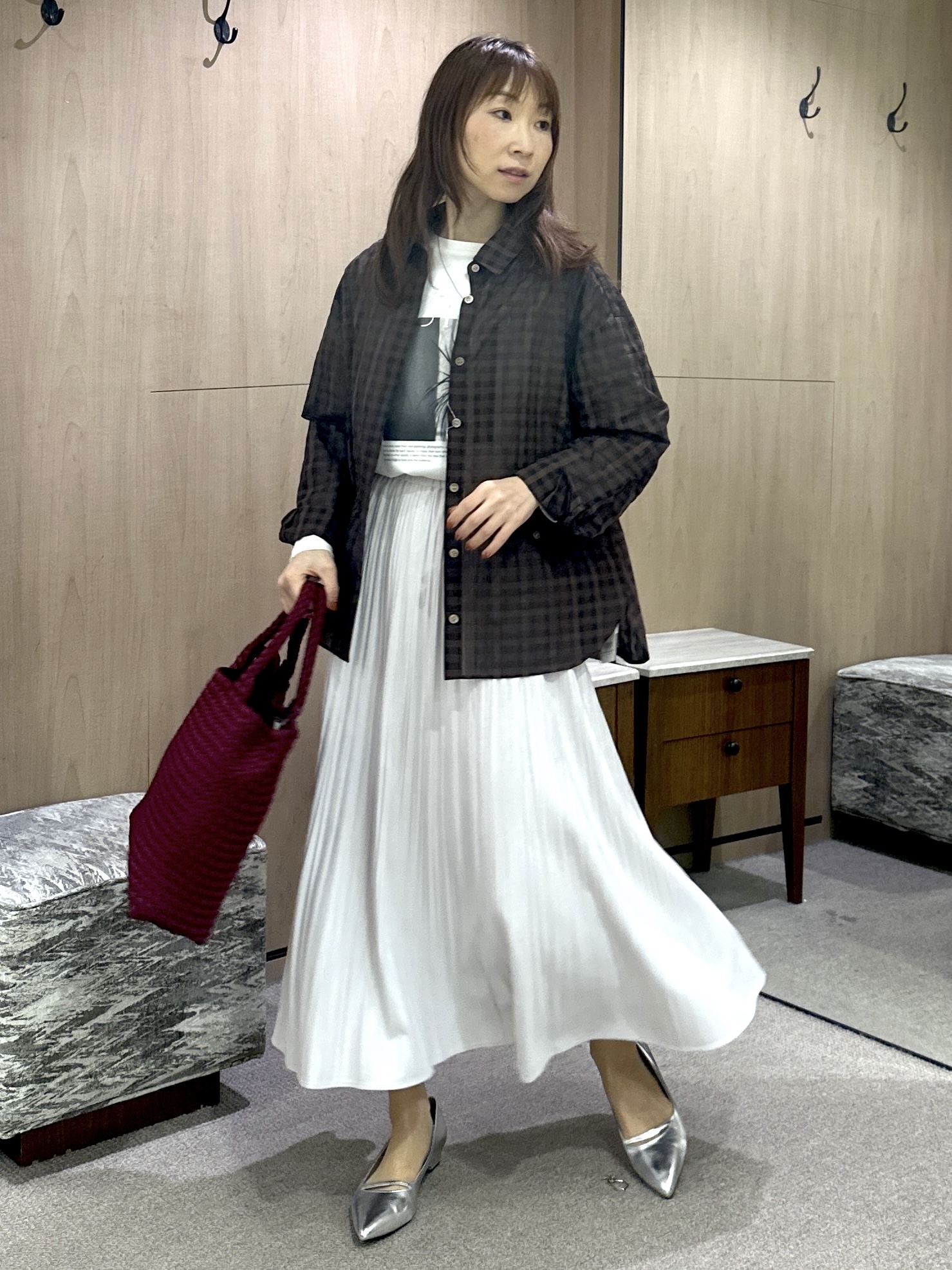 Miwaさんの「UNTITLED｜【ロゴ・プリント】フォトグラフィックロンT」を使ったコーディネート