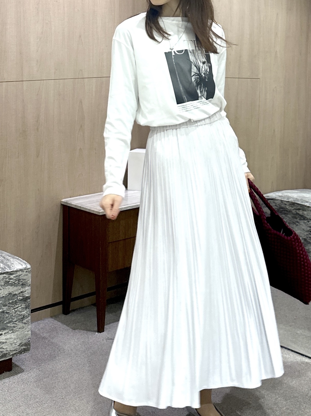 Miwaさんの「UNTITLED｜【ロゴ・プリント】フォトグラフィックロンT」を使ったコーディネート