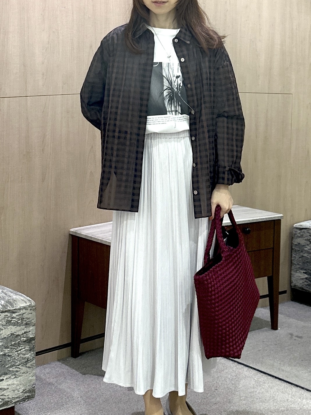 Miwaさんの「UNTITLED｜【ロゴ・プリント】フォトグラフィックロンT」を使ったコーディネート