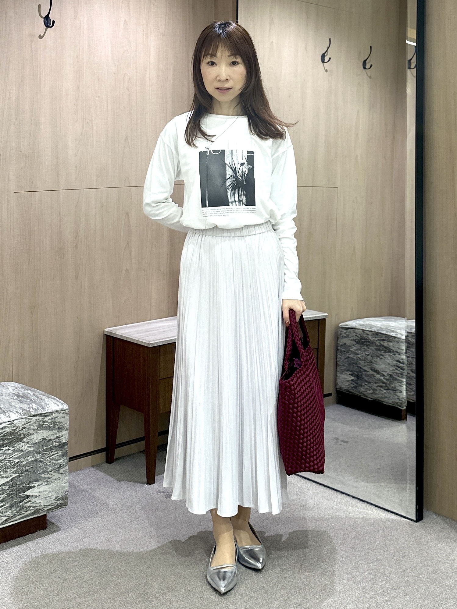 Miwaさんの「UNTITLED｜【ロゴ・プリント】フォトグラフィックロンT」を使ったコーディネート