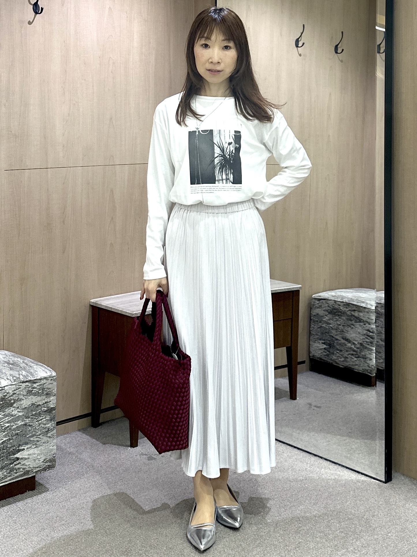 Miwaさんの「UNTITLED｜【ロゴ・プリント】フォトグラフィックロンT」を使ったコーディネート