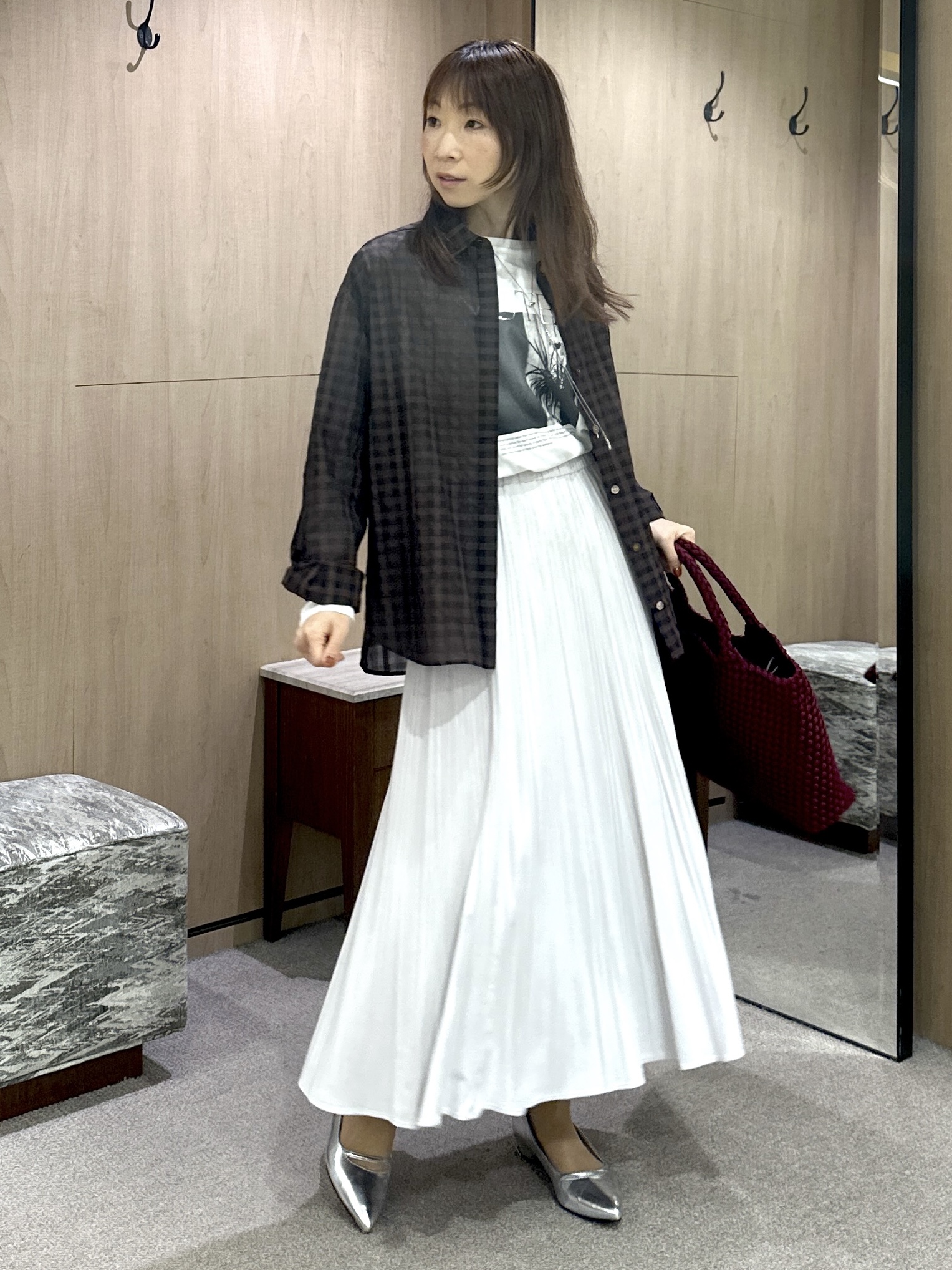 Miwaさんの「UNTITLED｜【ロゴ・プリント】フォトグラフィックロンT」を使ったコーディネート