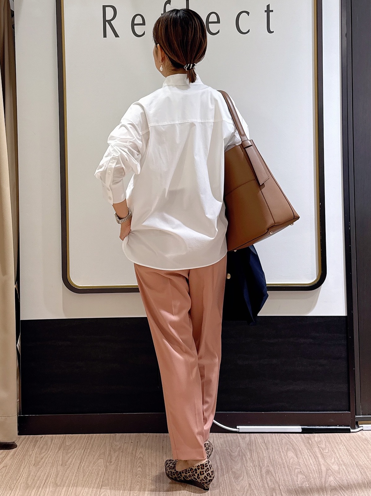 nekoさんの「Reflect｜【羽織◎】オフボディシルエットシャツ」を使ったコーディネート