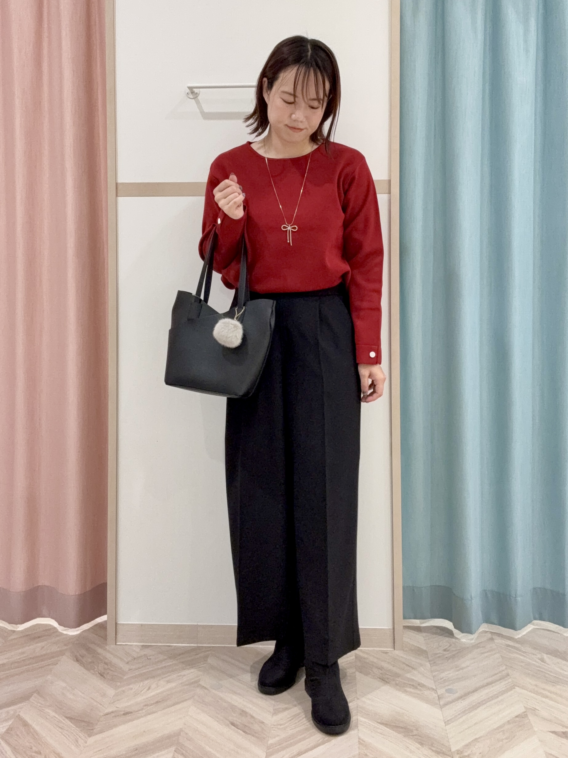 kさんの「SHOO･LA･RUE｜【セットアップ可/洗濯後しわになりにくい】ウールフィール ダブルジャケット」を使ったコーディネート