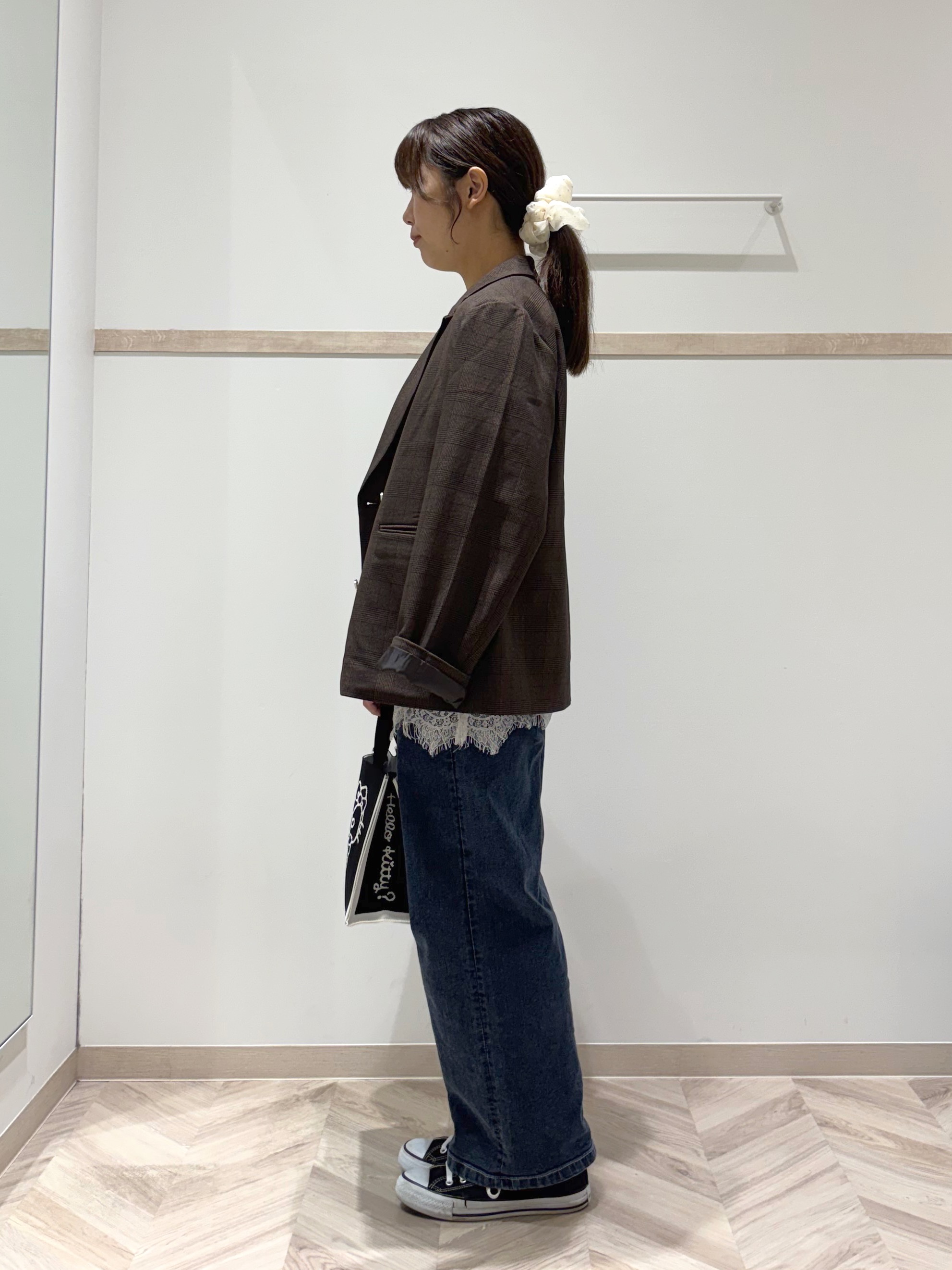 donpiさんの「SHOO･LA･RUE｜【セットアップ可/洗濯後しわになりにくい】ウールフィール ダブルジャケット」を使ったコーディネート