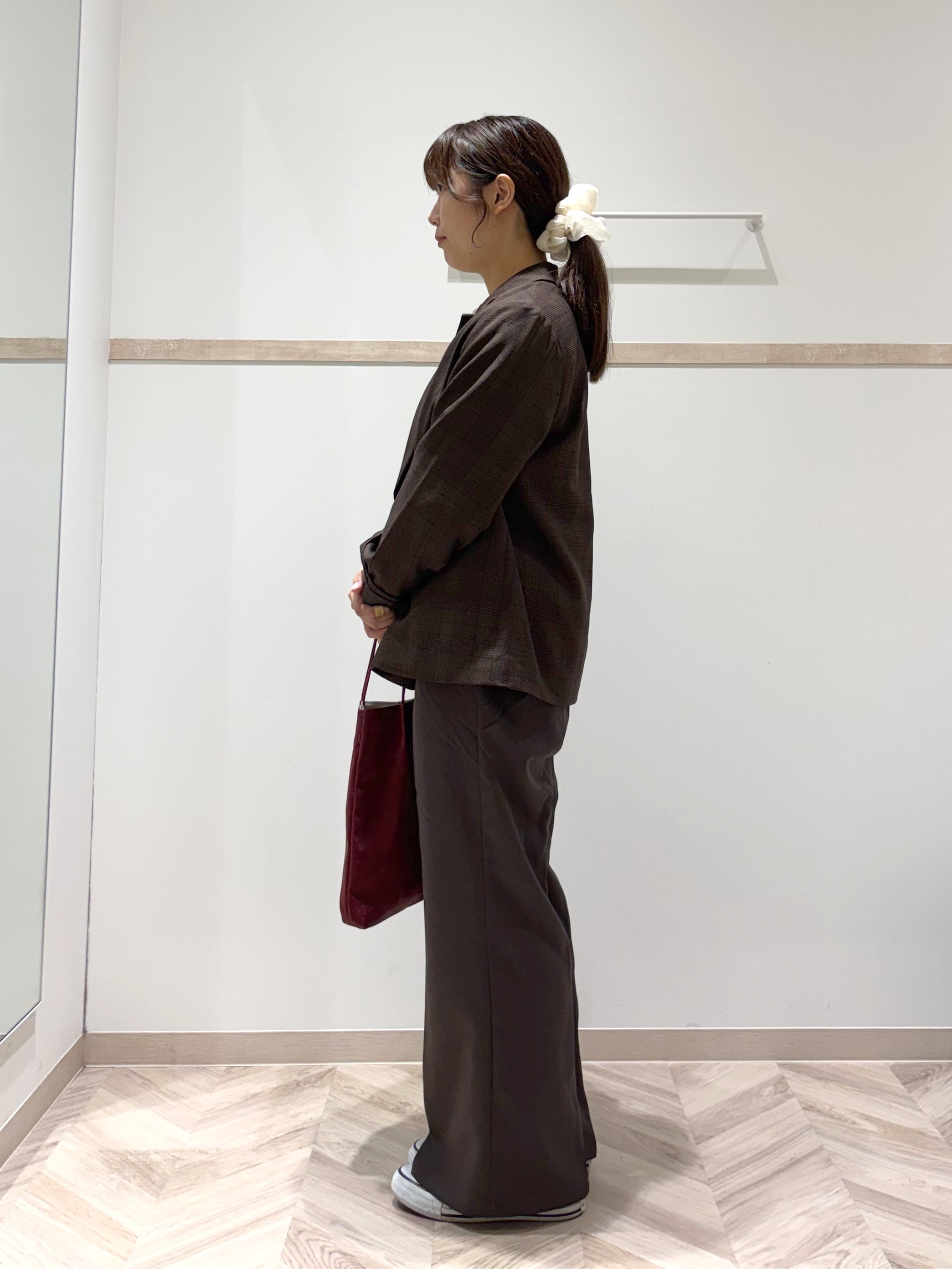 donpiさんの「SHOO･LA･RUE｜【セットアップ可/洗濯後しわになりにくい】ウールフィール ダブルジャケット」を使ったコーディネート