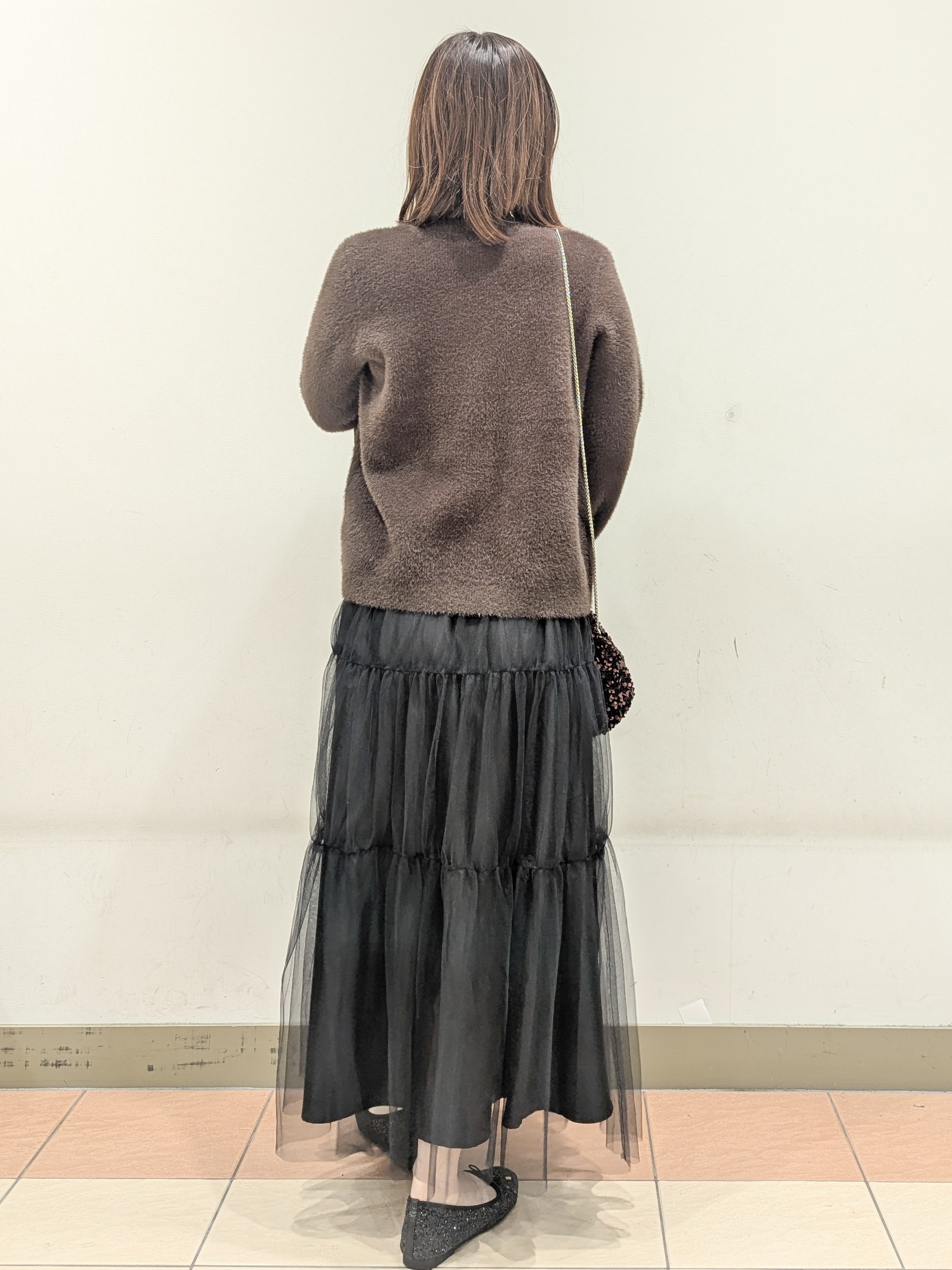 Miさんの「OPAQUE.CLIP｜フェザーヤーンニットカーディガン【洗濯機OK】」を使ったコーディネート