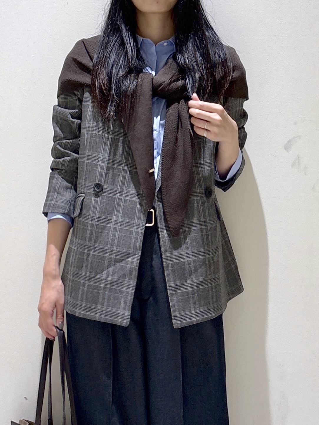 sachikoさんの「OPAQUE.CLIP｜ダブルブレストジャケット【洗える】」を使ったコーディネート