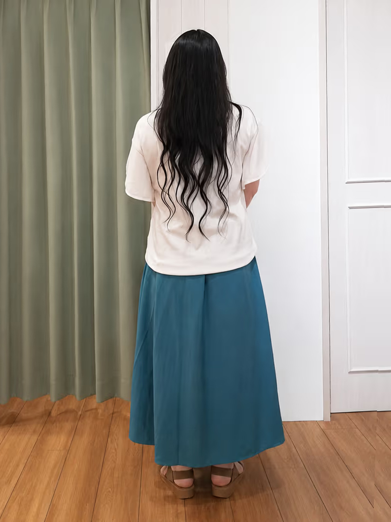 あきなさんの「SHOO･LA･RUE｜【洗濯機可/S-LL】配色パイピング フレアスリーブトップス」を使ったコーディネート