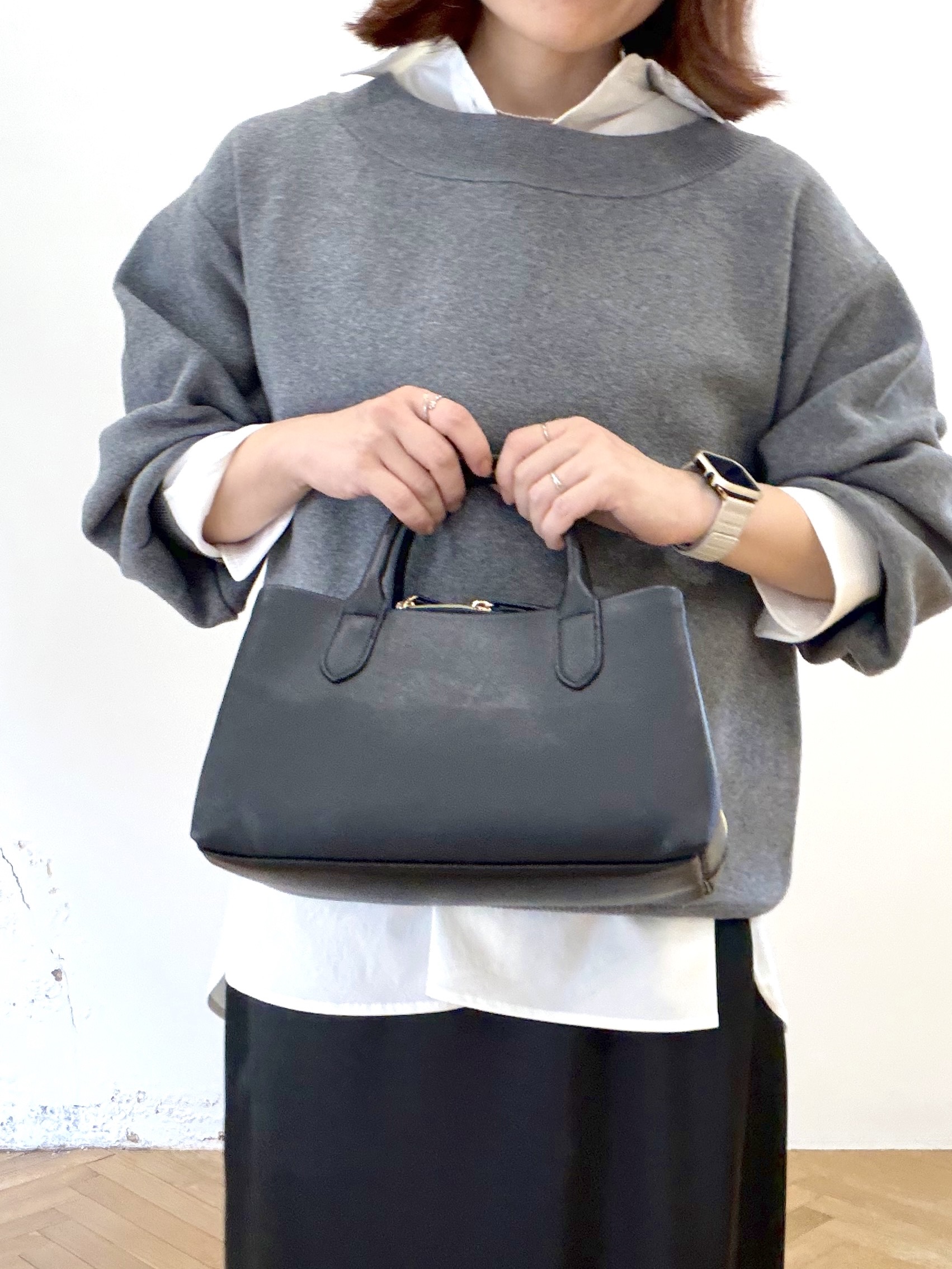 saoriさんの「スウェットライクニット」を使ったコーディネート