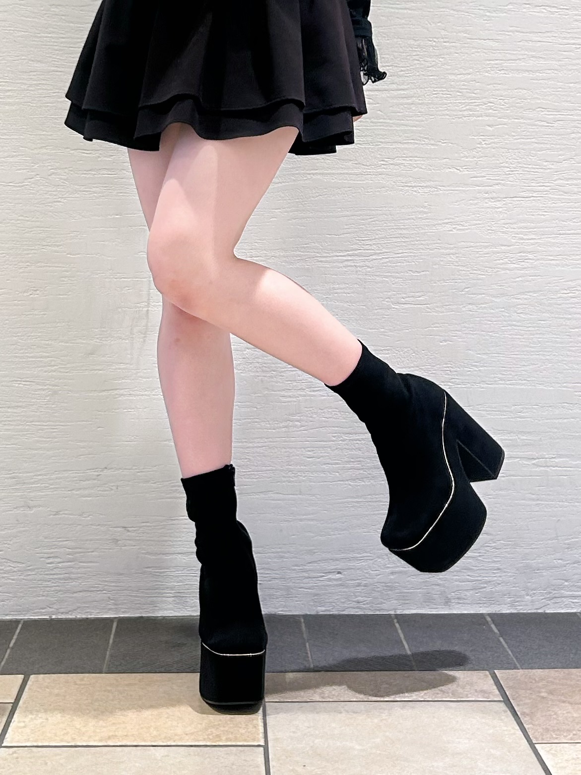 ゆうりさんの「ESPERANZA｜【アゲ盛り/約14cm】アゲ盛りショートブーツ」を使ったコーディネート