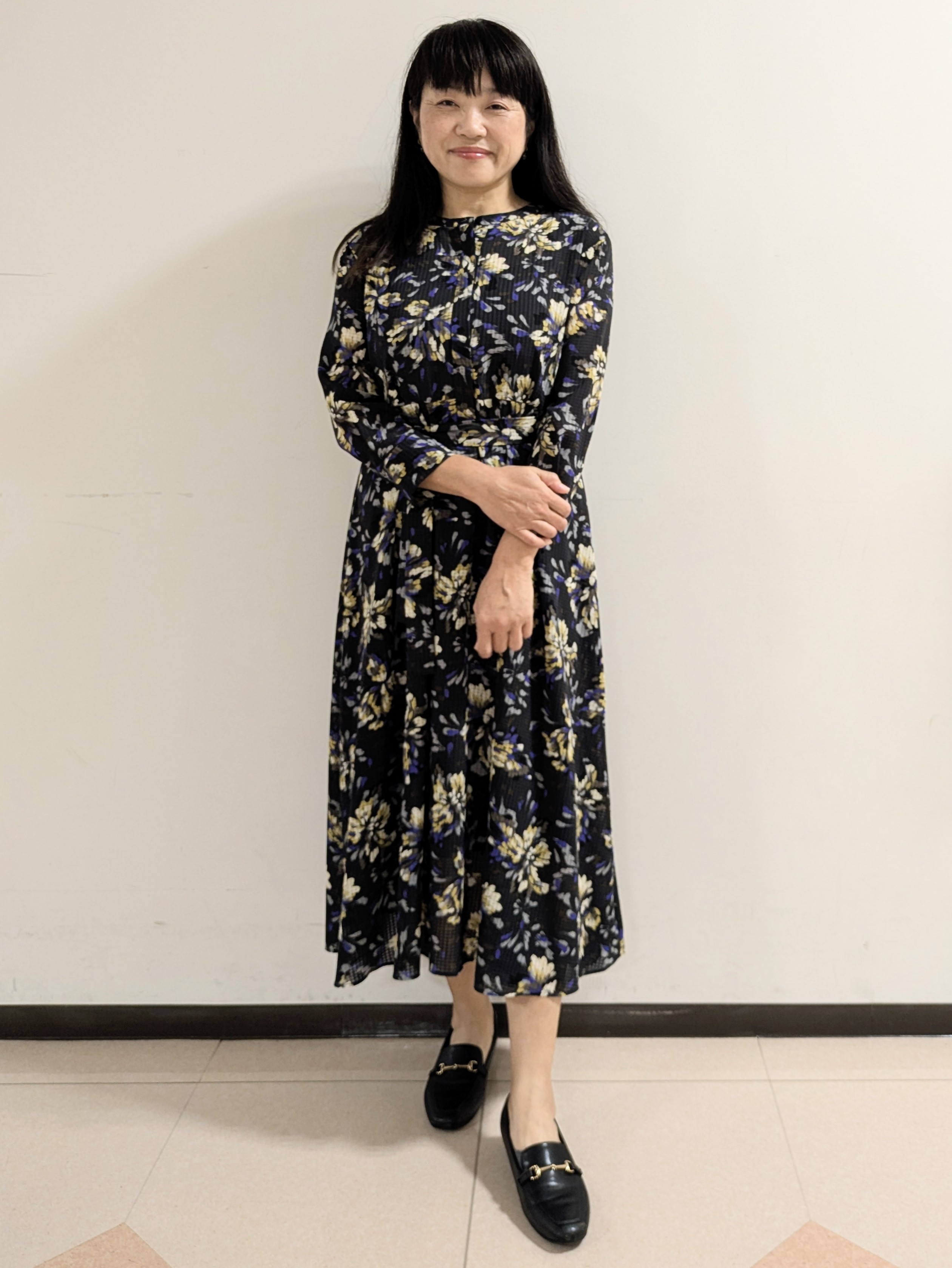 ともさんの「UNTITLED｜【セットアップ可/秋羽織り】メランジツイルシャツ」を使ったコーディネート