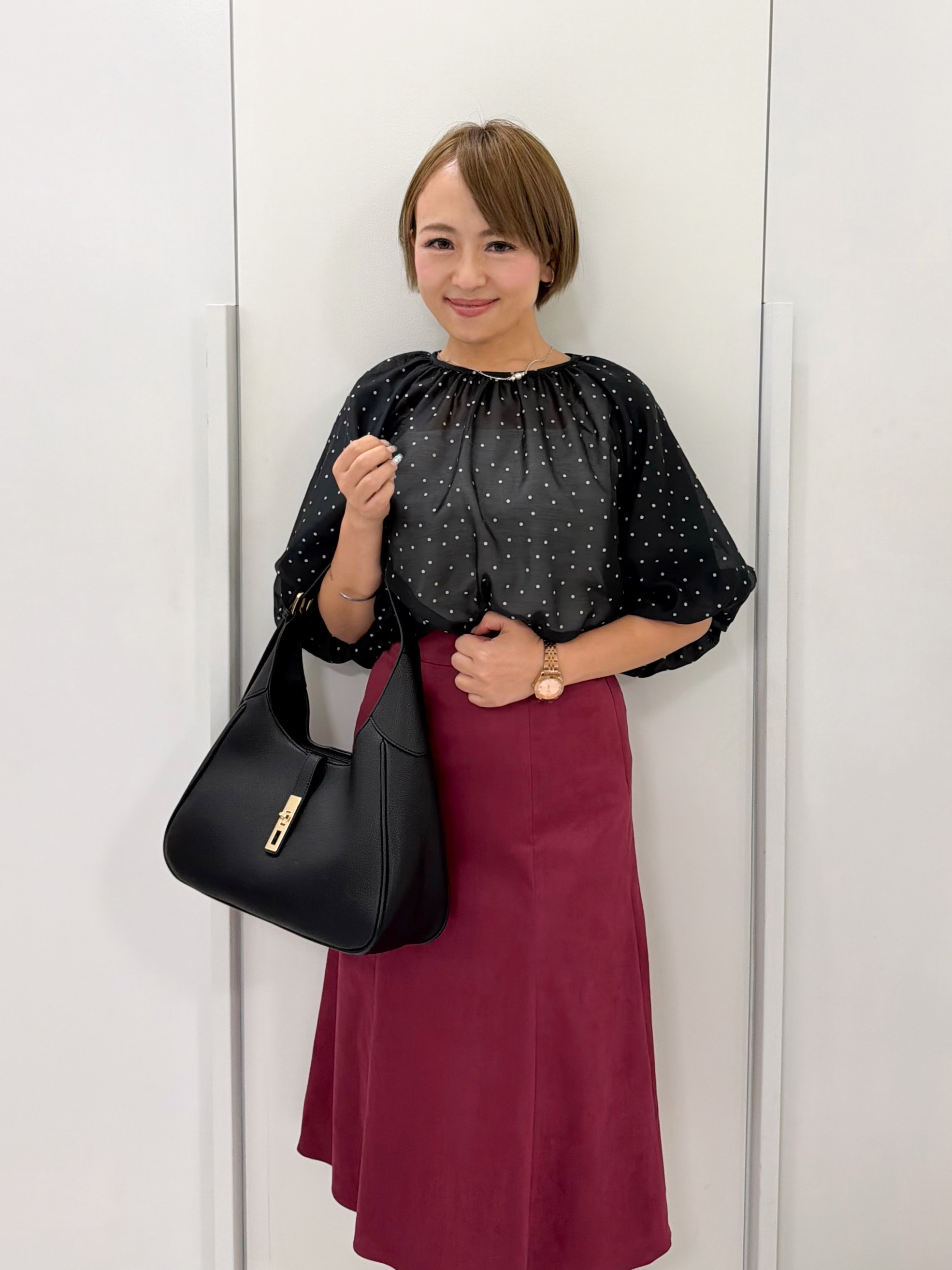 chiiさんの「COUP DE CHANCE｜シアードットブラウス」を使ったコーディネート