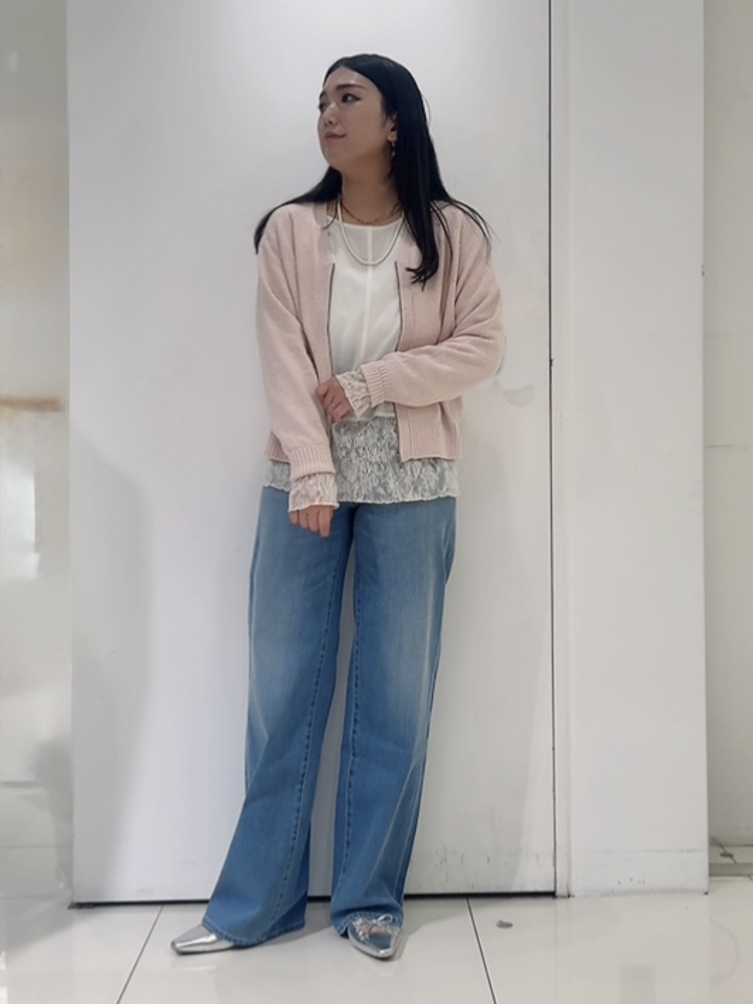 なかじさんの「UNTITLED｜【新色追加/人気デニム】MAKE&times;DENIM WIDE」を使ったコーディネート