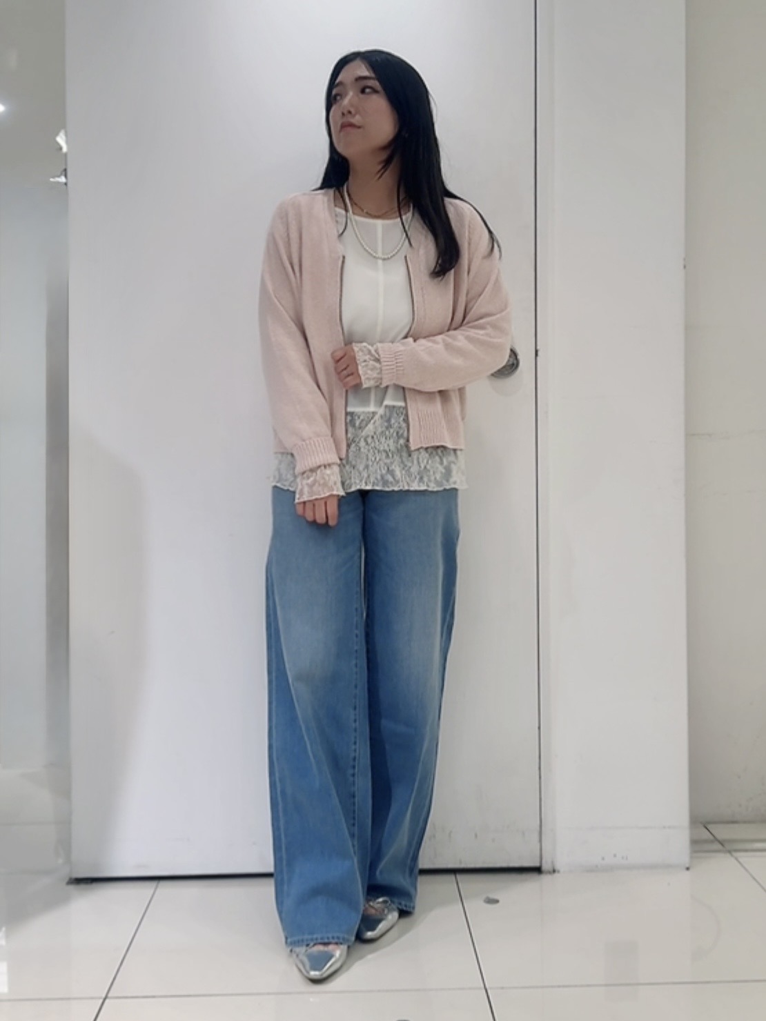 なかじさんの「UNTITLED｜【新色追加/人気デニム】MAKE&times;DENIM WIDE」を使ったコーディネート