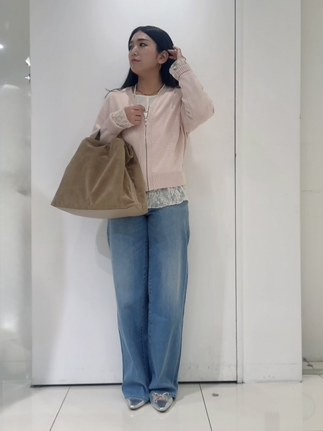 なかじさんの「UNTITLED｜【新色追加/人気デニム】MAKE&times;DENIM WIDE」を使ったコーディネート