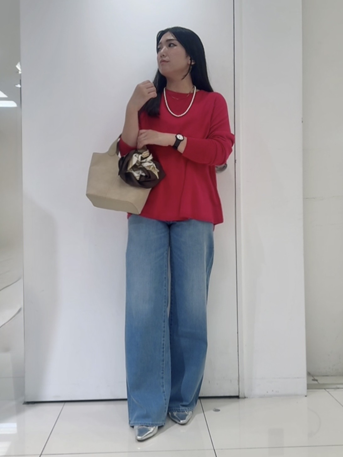 なかじさんの「UNTITLED｜【新色追加/人気デニム】MAKE&times;DENIM WIDE」を使ったコーディネート
