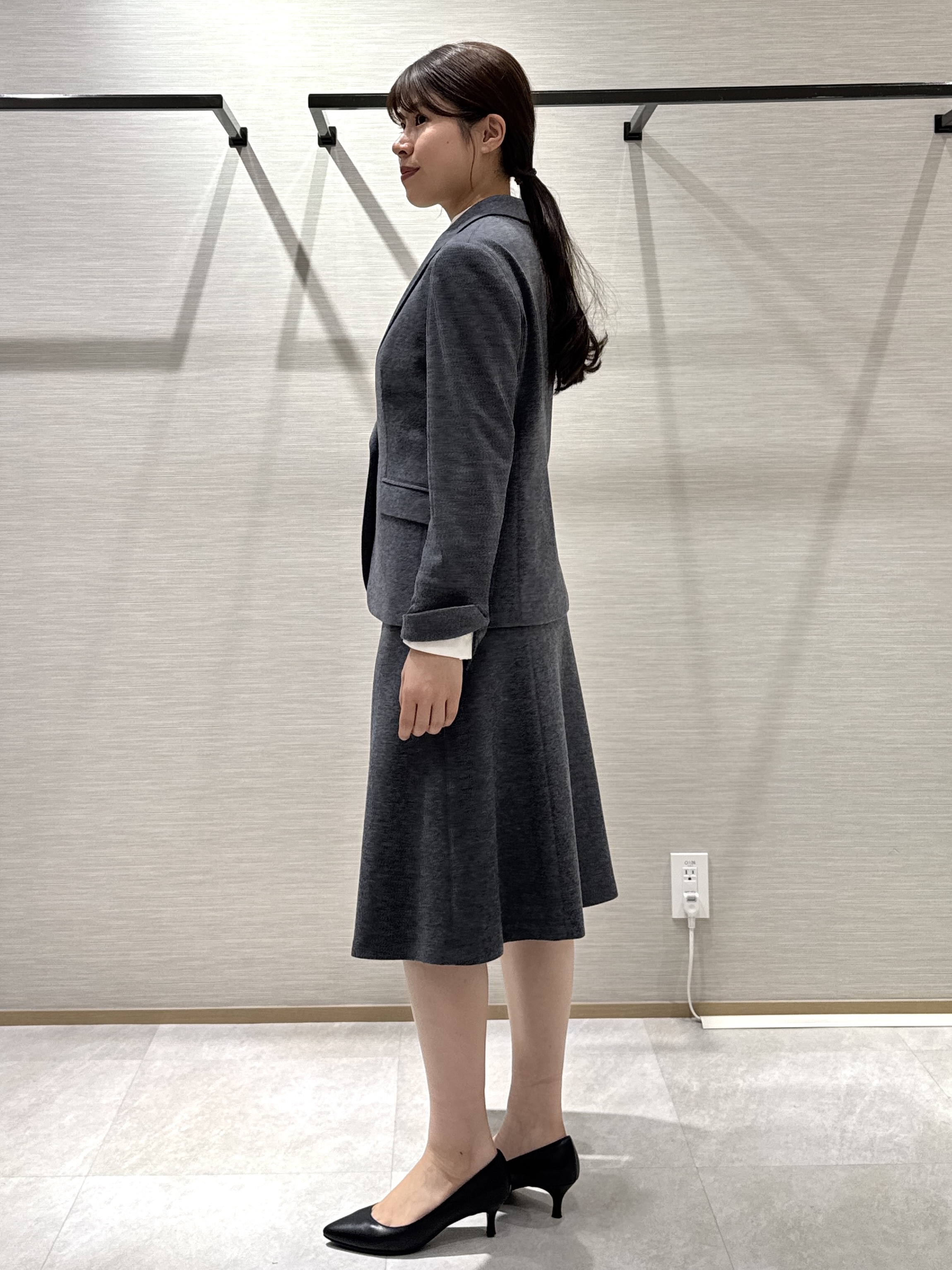 nanaさんの「UNTITLED｜【ウール100/仕事着/スーツ】ミルドジャージテーラードジャケット」を使ったコーディネート