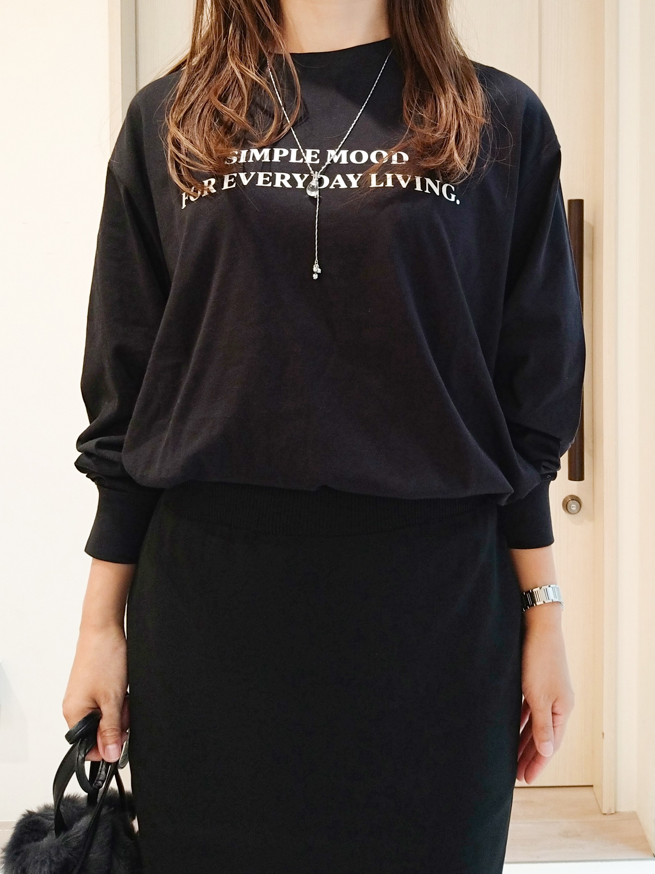 mi-saさんの「SHOO･LA･RUE｜【S-LL/洗濯機可】デニム／チェック切替でこなれ見え 金ボタンニットカーディガン」を使ったコーディネート
