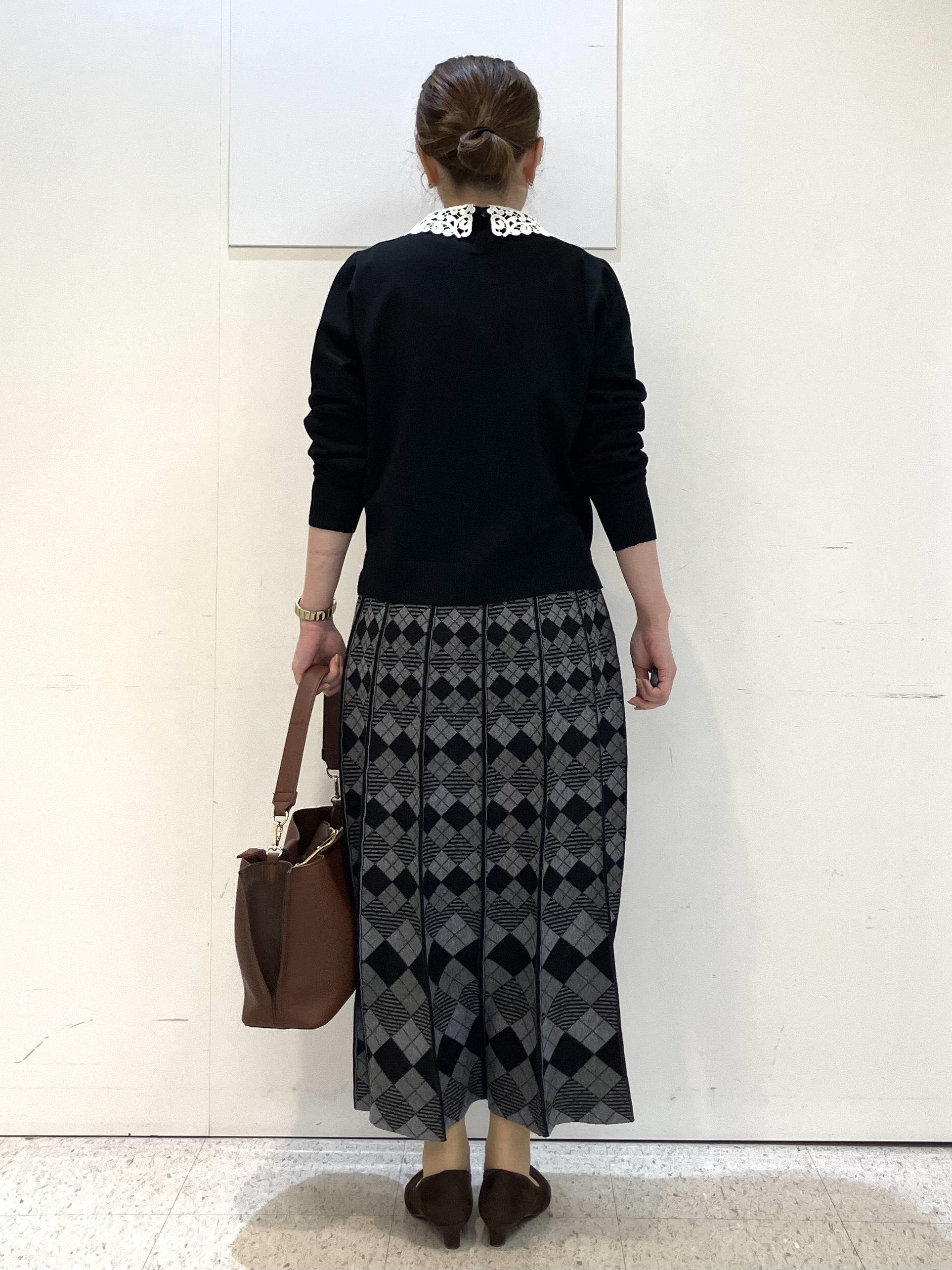 kozuさんの「Reflect｜【付け衿】レース衿付きストレッチニット」を使ったコーディネート