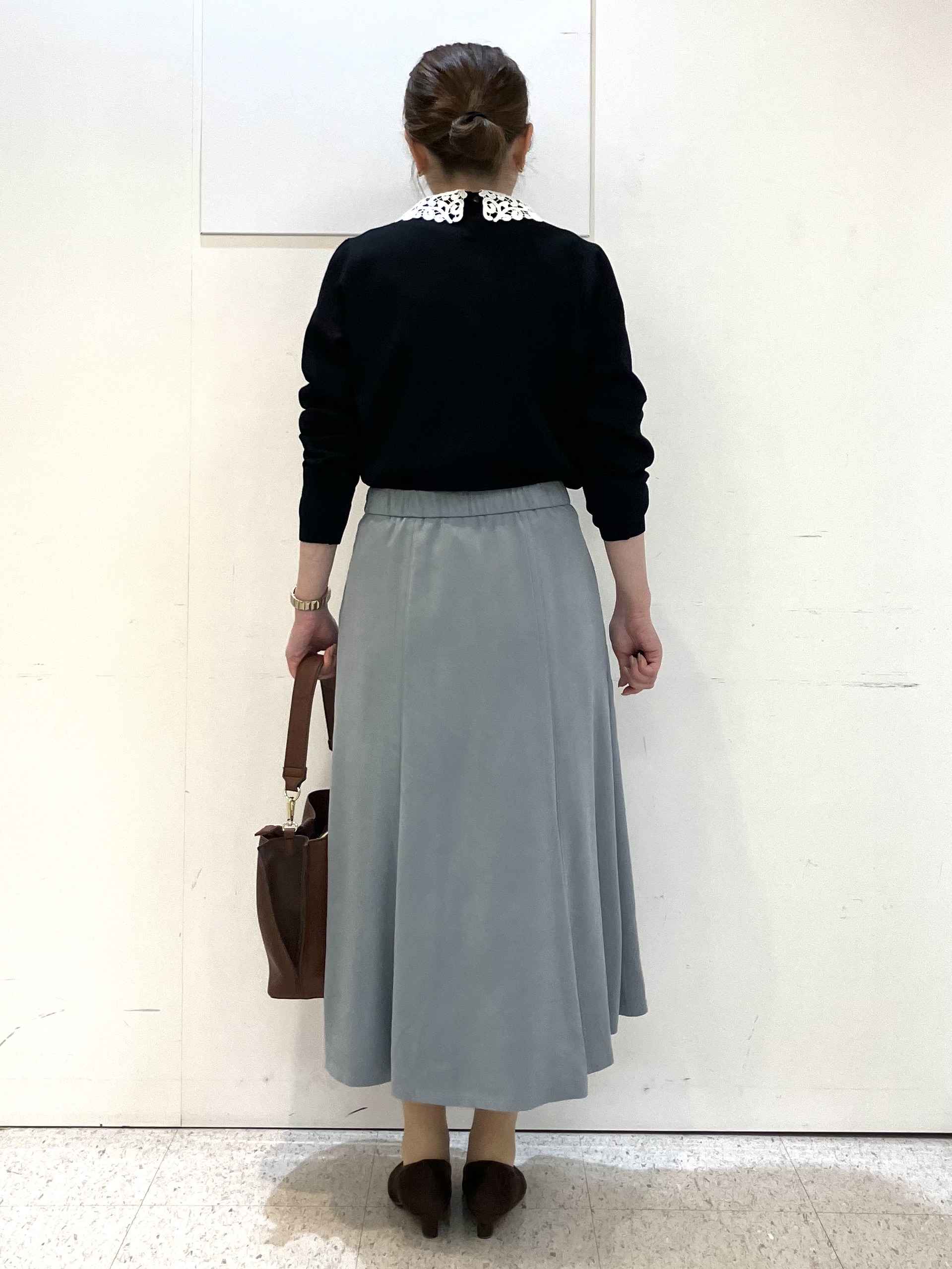 kozuさんの「Reflect｜【付け衿】レース衿付きストレッチニット」を使ったコーディネート