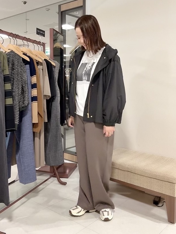 YUIさんの「UNTITLED｜【撥水/秋羽織り/2way】タフタマウンテンパーカー」を使ったコーディネート
