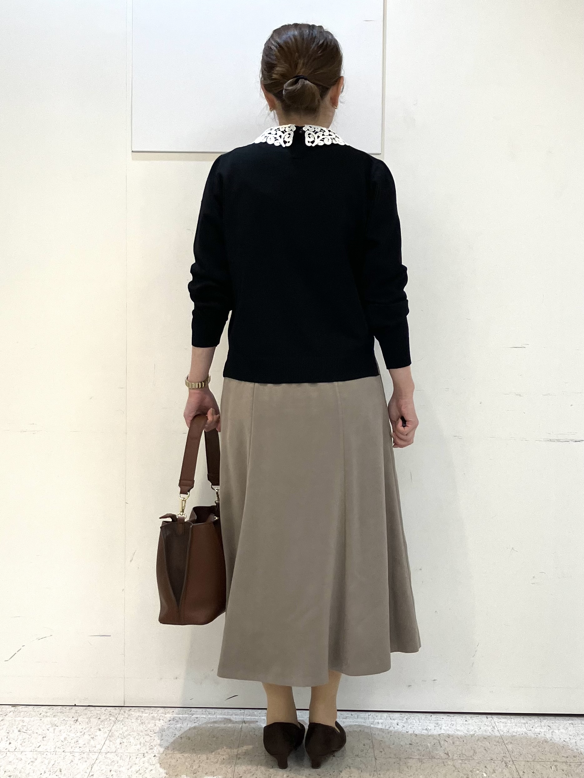 kozuさんの「Reflect｜【付け衿】レース衿付きストレッチニット」を使ったコーディネート
