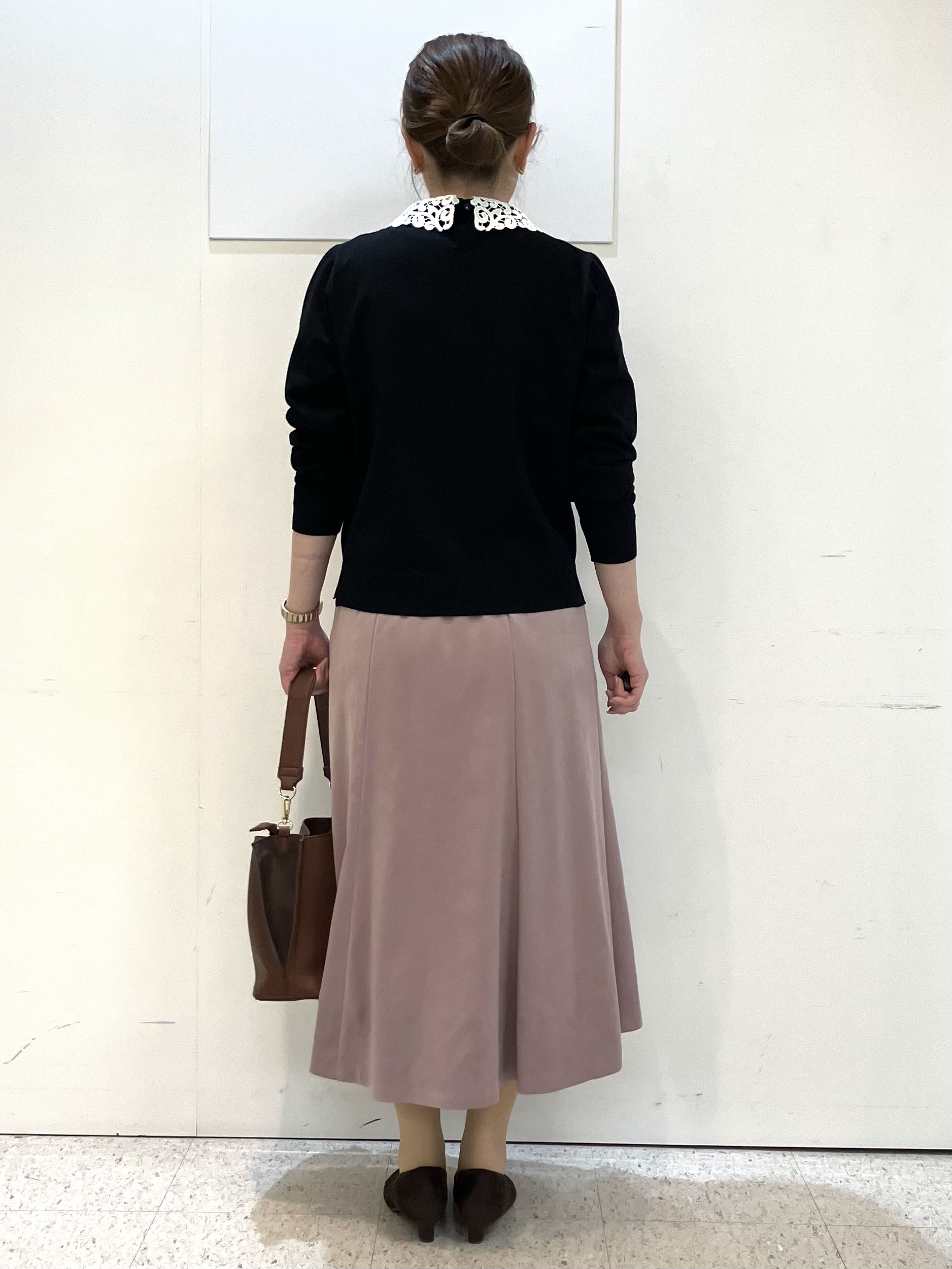 kozuさんの「Reflect｜【付け衿】レース衿付きストレッチニット」を使ったコーディネート