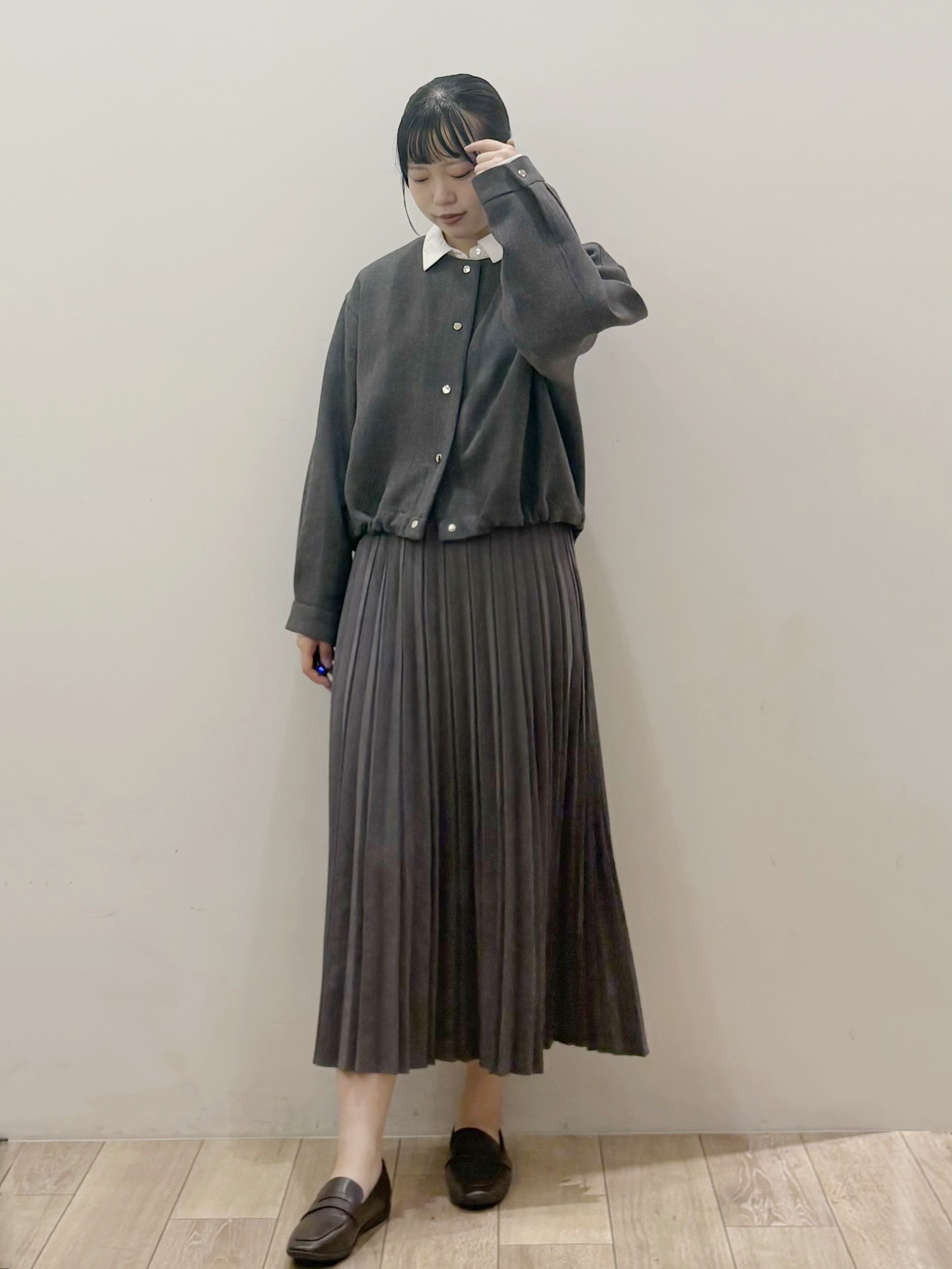 kuroさんの「OPAQUE.CLIP｜スナップボタンブルゾン【洗濯OK】」を使ったコーディネート