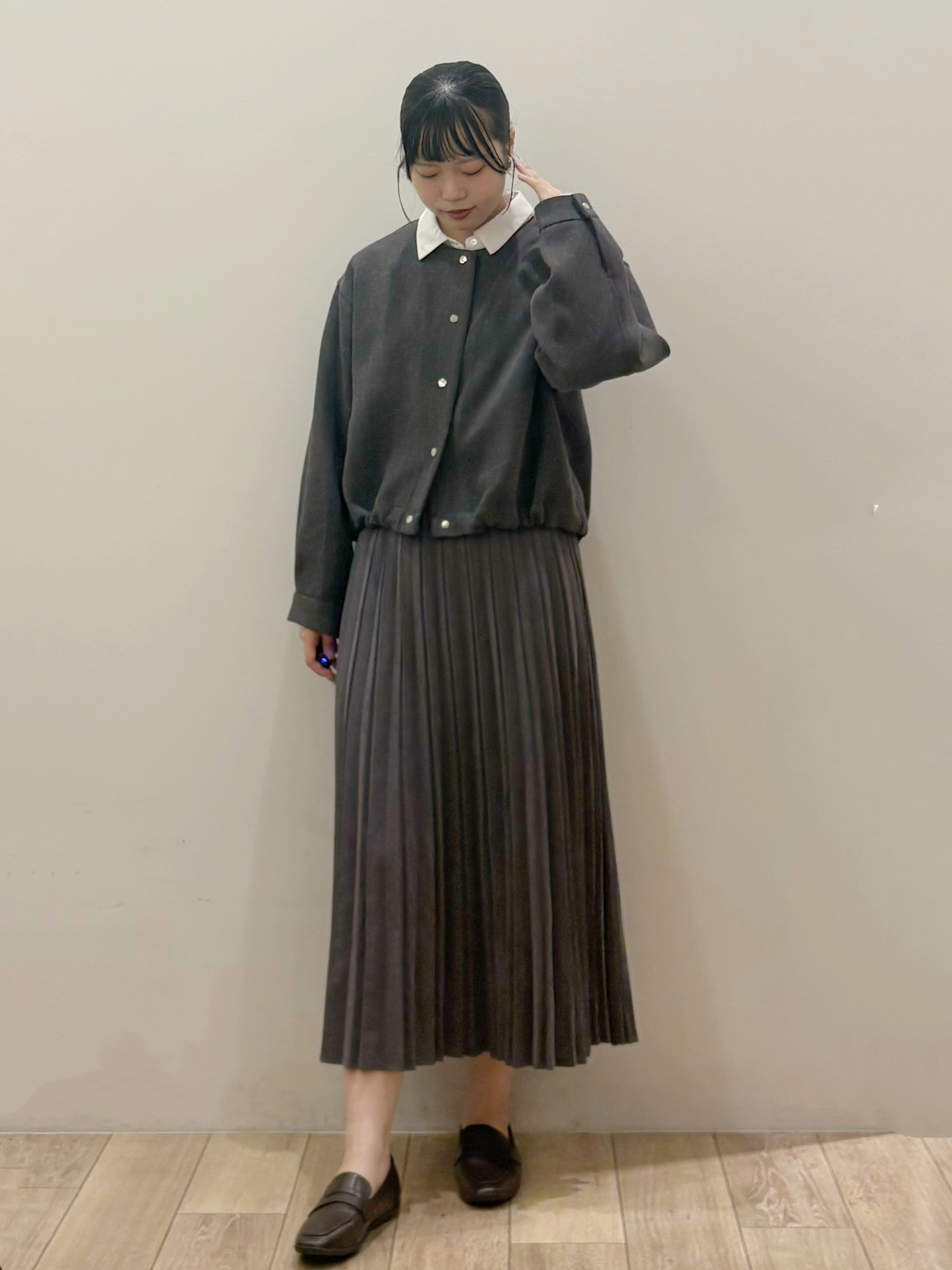 kuroさんの「OPAQUE.CLIP｜スナップボタンブルゾン【洗濯OK】」を使ったコーディネート