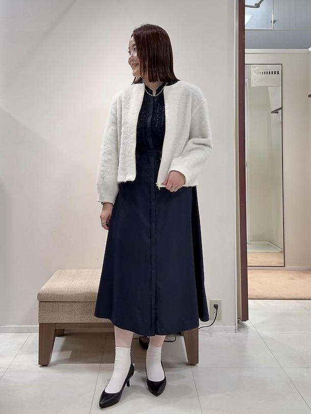 YUIさんの「UNTITLED｜【軽アウター/秋羽織り】シャギージップカーデ」を使ったコーディネート