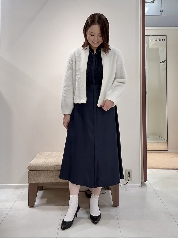 YUIさんの「UNTITLED｜【軽アウター/秋羽織り】シャギージップカーデ」を使ったコーディネート