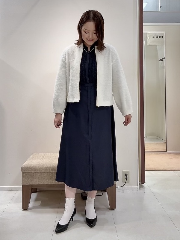 YUIさんの「UNTITLED｜【軽アウター/秋羽織り】シャギージップカーデ」を使ったコーディネート