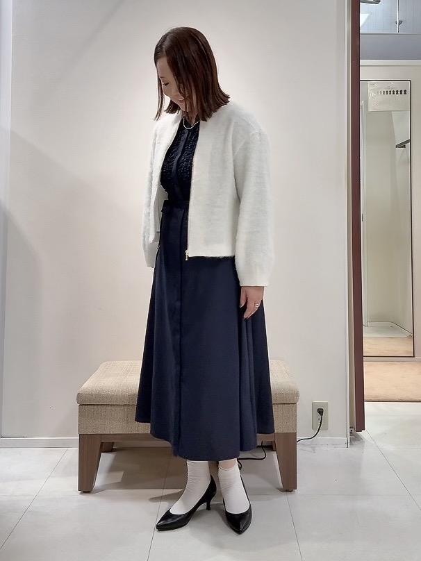YUIさんの「UNTITLED｜【軽アウター/秋羽織り】シャギージップカーデ」を使ったコーディネート