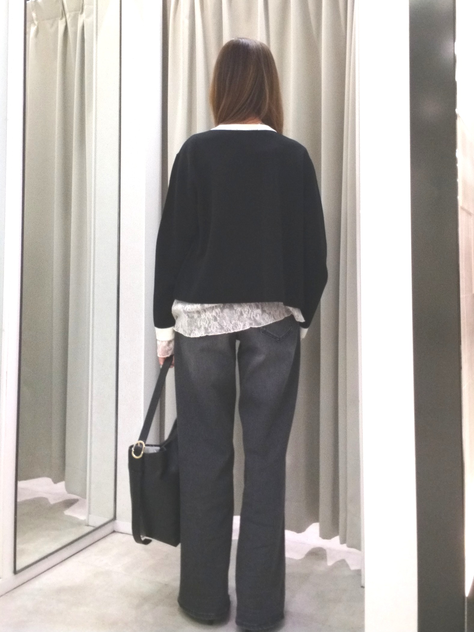 もりさんの「UNTITLED｜【アンサンブル可/ジャケットライク】モールラインカーディガン」を使ったコーディネート