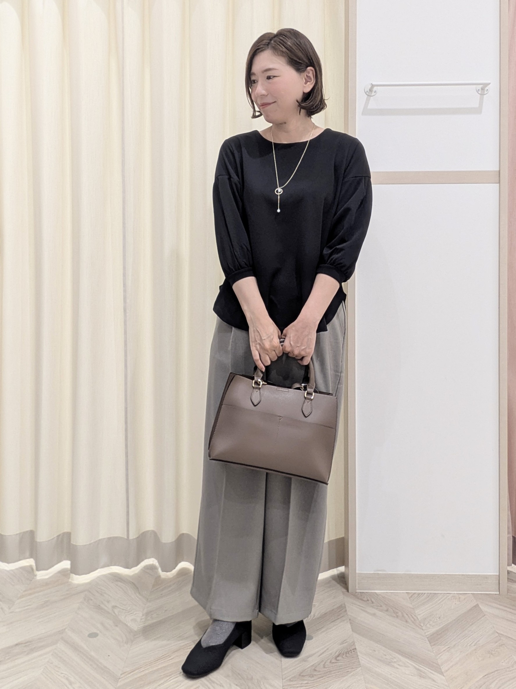 miyuさんの「SHOO･LA･RUE｜【セットアップ可/洗濯後しわになりにくい】ウールフィール ダブルジャケット」を使ったコーディネート