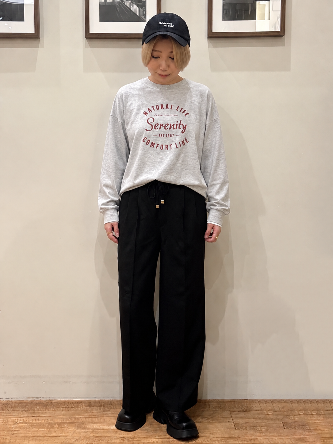 RA★SEさんの「SHOO･LA･RUE｜【セットアップ可/洗濯機可】軽やかに羽織れる スポンディッシュ ニットカーディガン」を使ったコーディネート