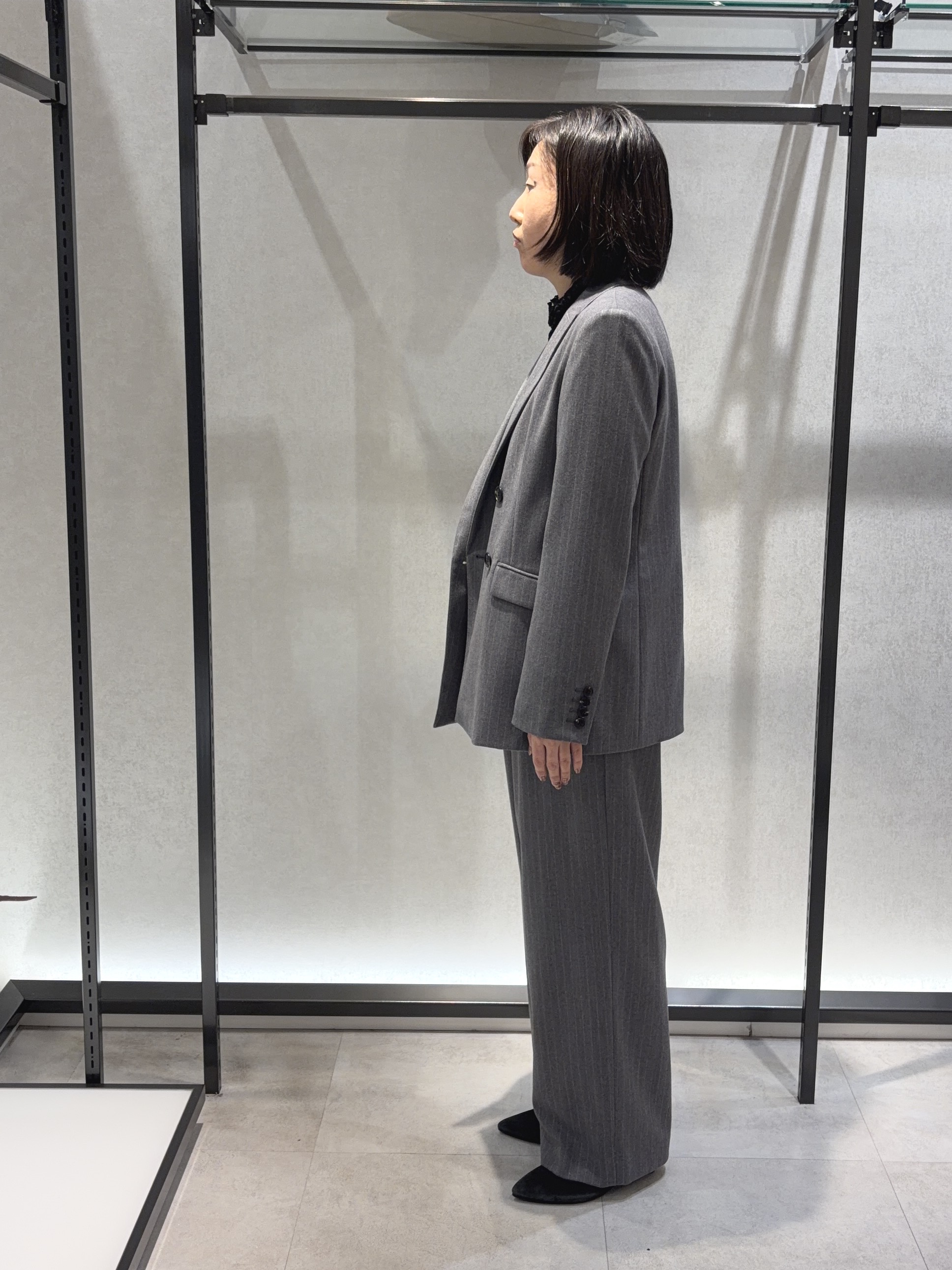 わたなべさんの「UNTITLED｜【セットアップ可/秋羽織り】ウールダブルジャケット」を使ったコーディネート