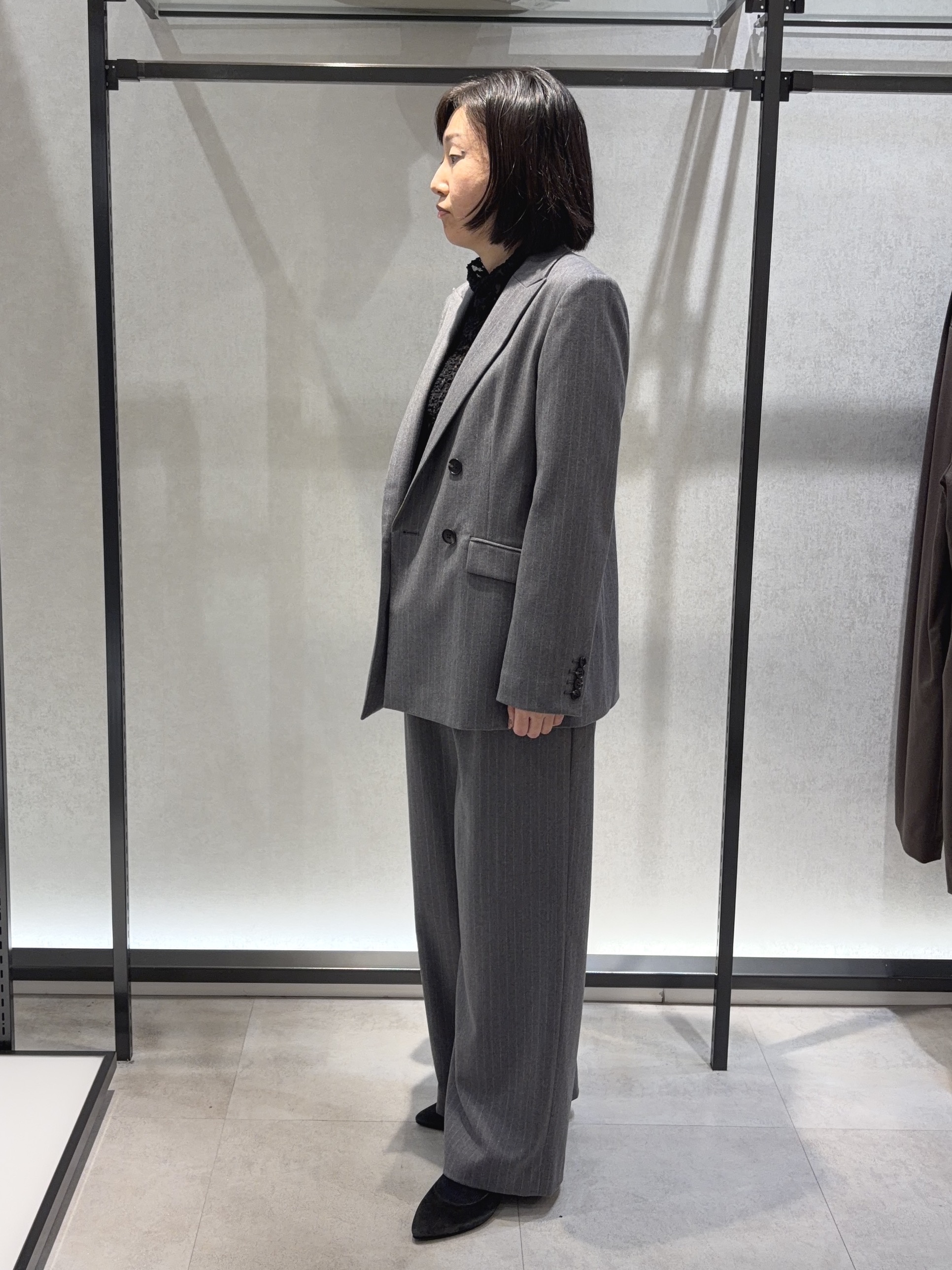 わたなべさんの「UNTITLED｜【セットアップ可/秋羽織り】ウールダブルジャケット」を使ったコーディネート