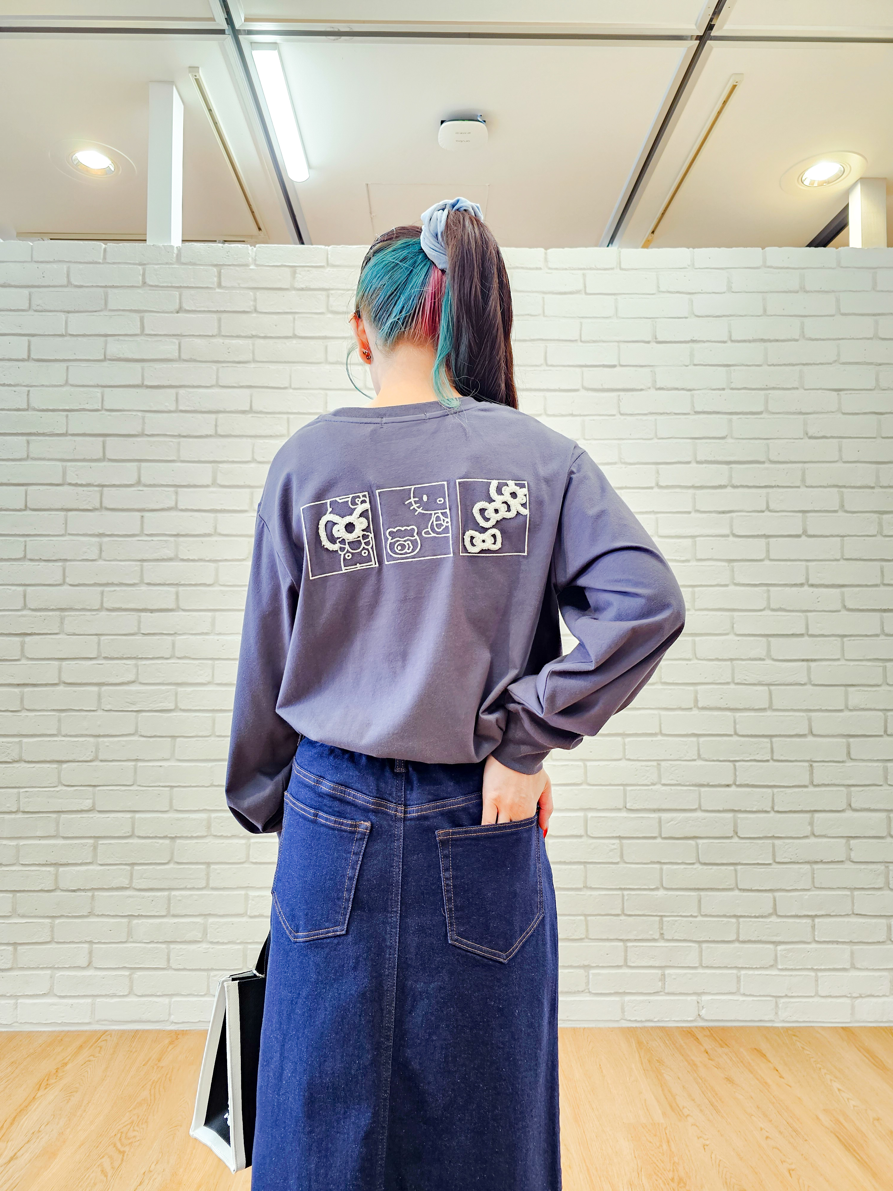 ゆゆさんの「SHOO･LA･RUE｜【HELLO KITTYコラボ】刺繍ロンT」を使ったコーディネート