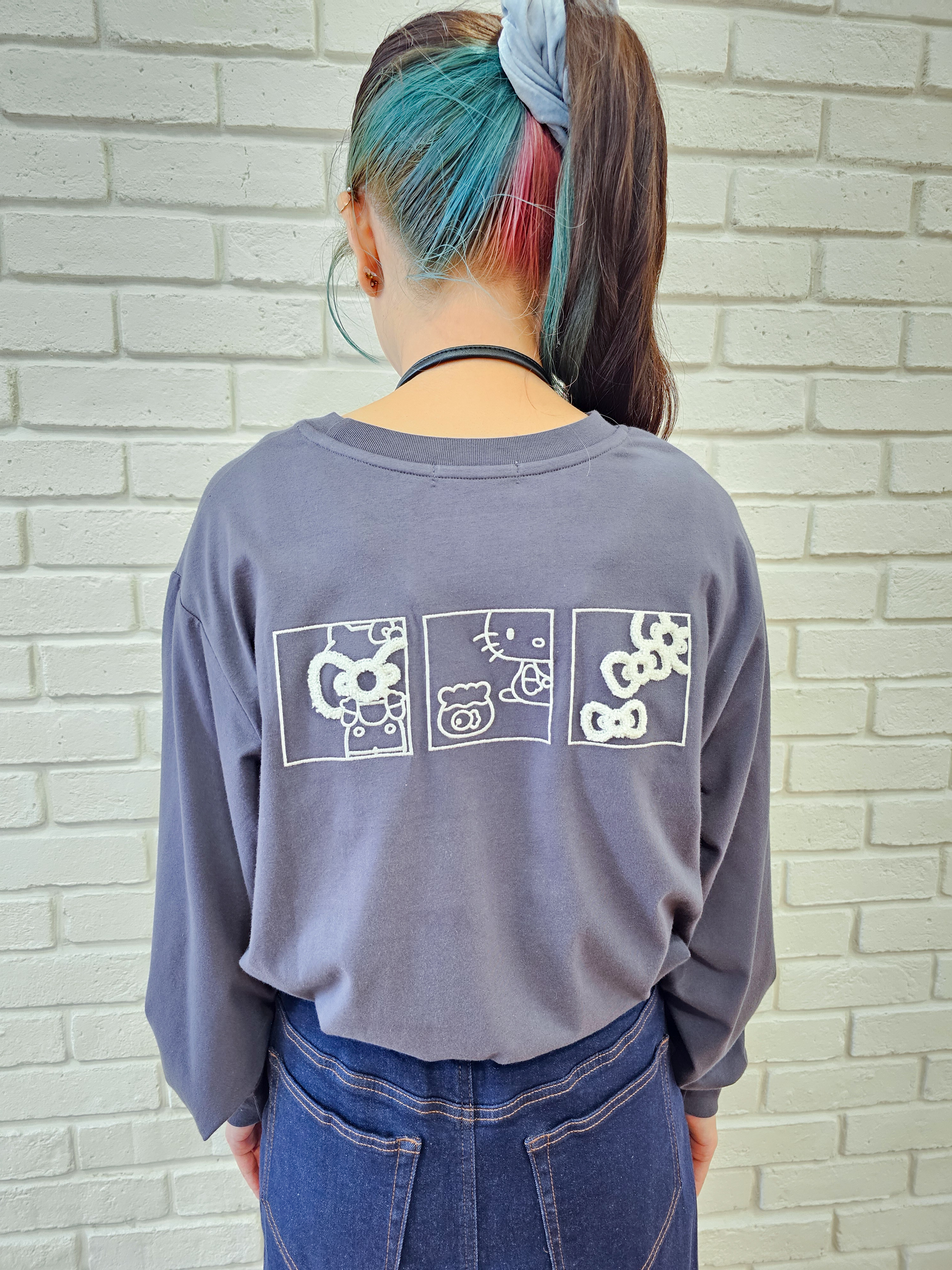 ゆゆさんの「SHOO･LA･RUE｜【HELLO KITTYコラボ】刺繍ロンT」を使ったコーディネート