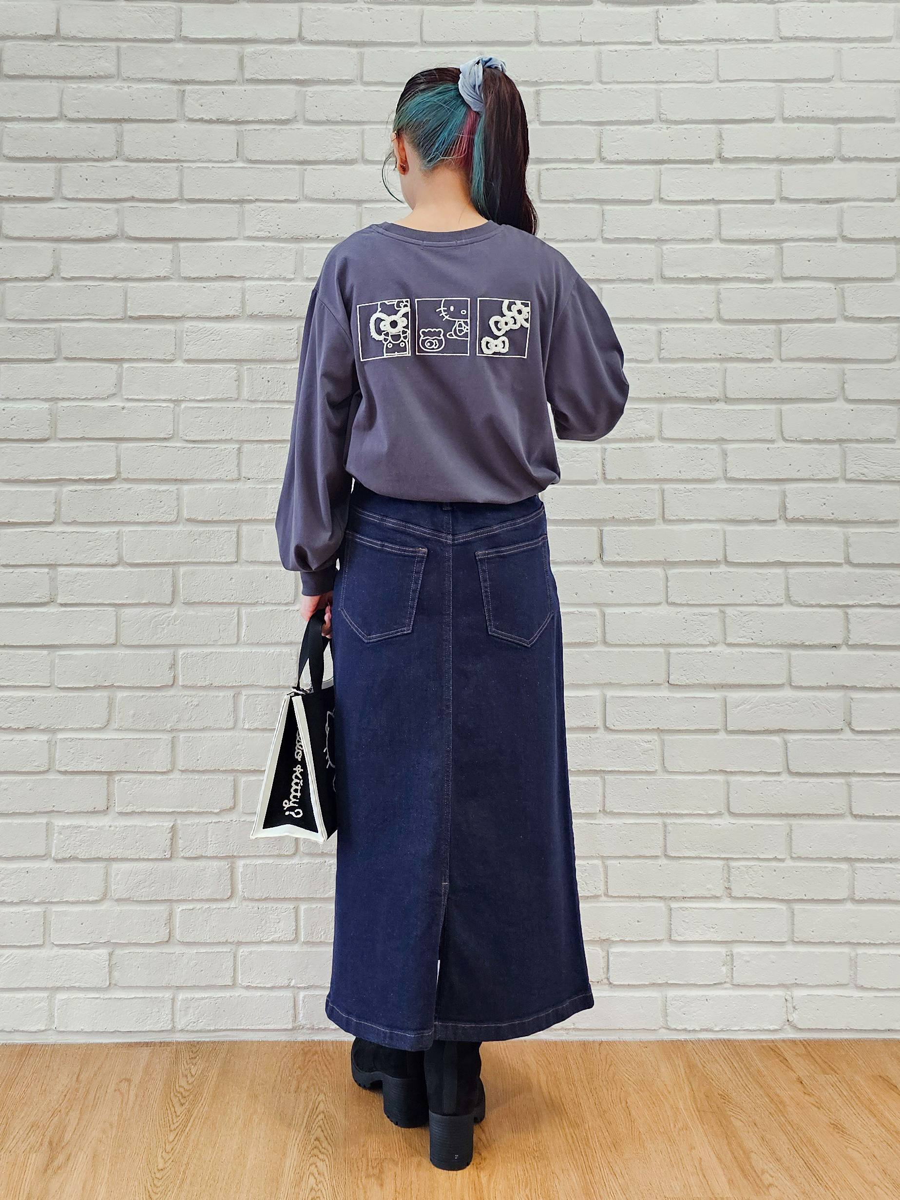 ゆゆさんの「SHOO･LA･RUE｜【HELLO KITTYコラボ】刺繍ロンT」を使ったコーディネート