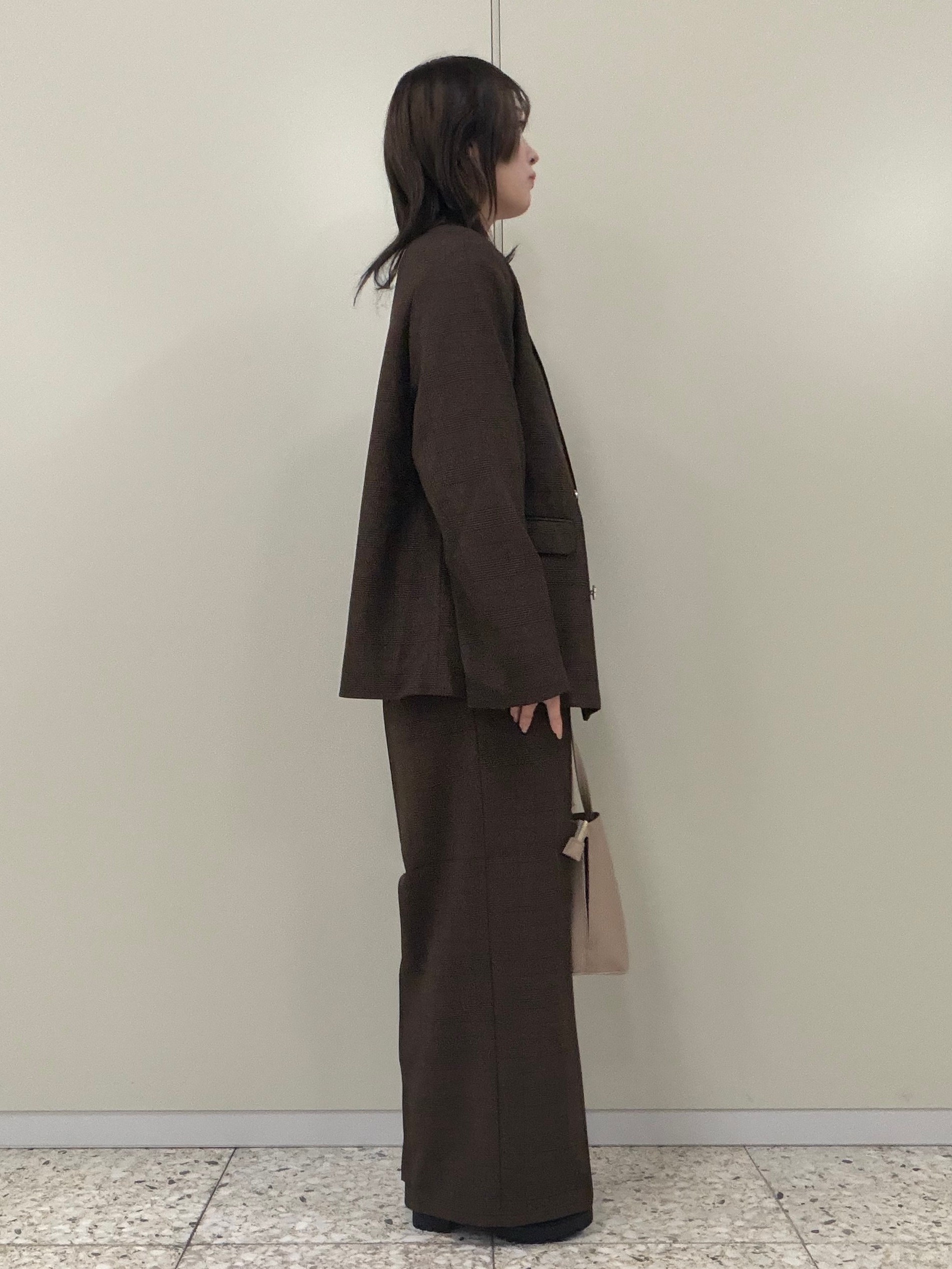 ひよりん⭐️さんの「SHOO･LA･RUE｜【セットアップ可/洗濯後しわになりにくい】ウールフィール ダブルジャケット」を使ったコーディネート
