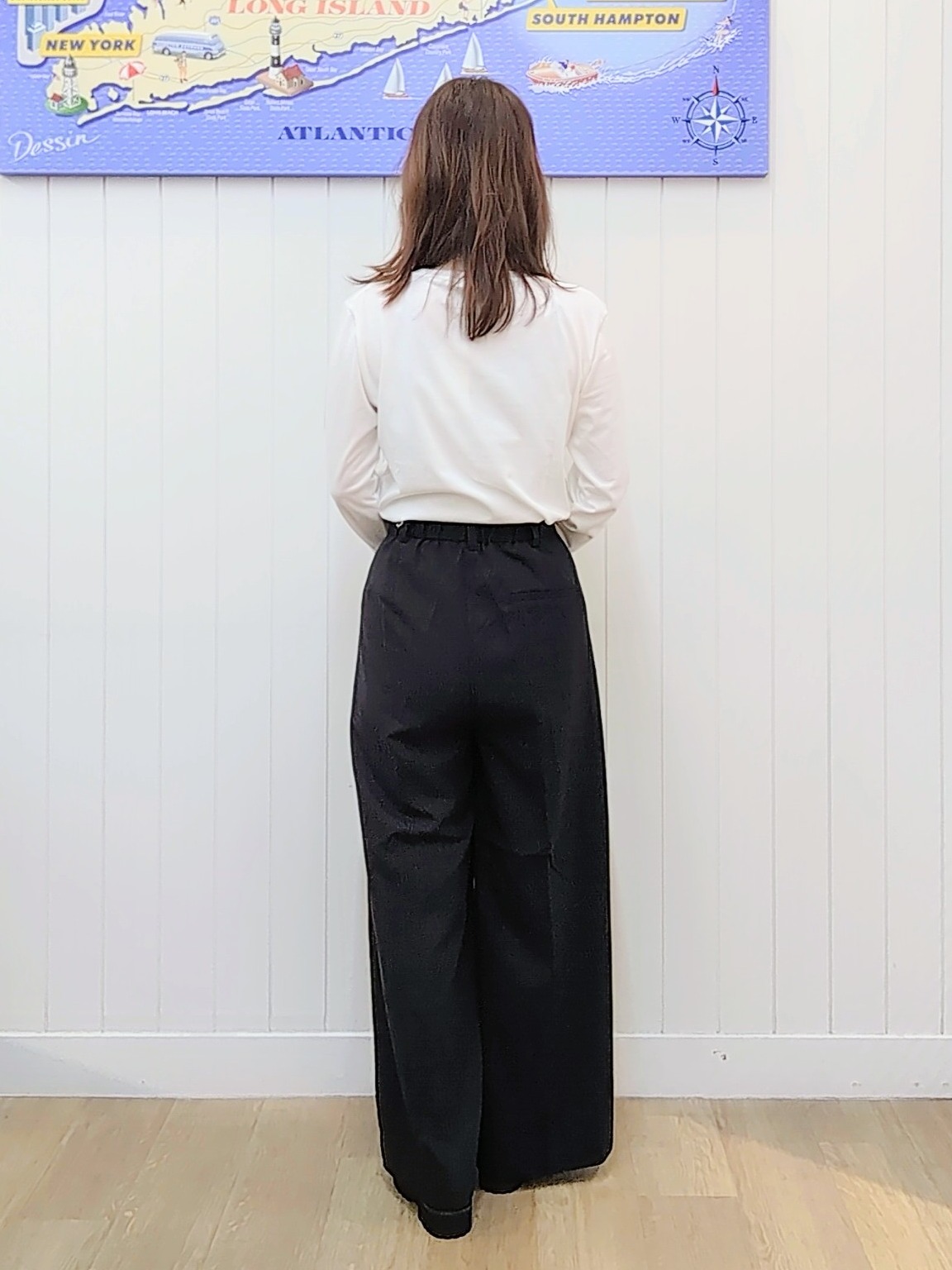 itoさんの「Dessin｜【洗える/秋羽織り】起毛レースブラウス」を使ったコーディネート